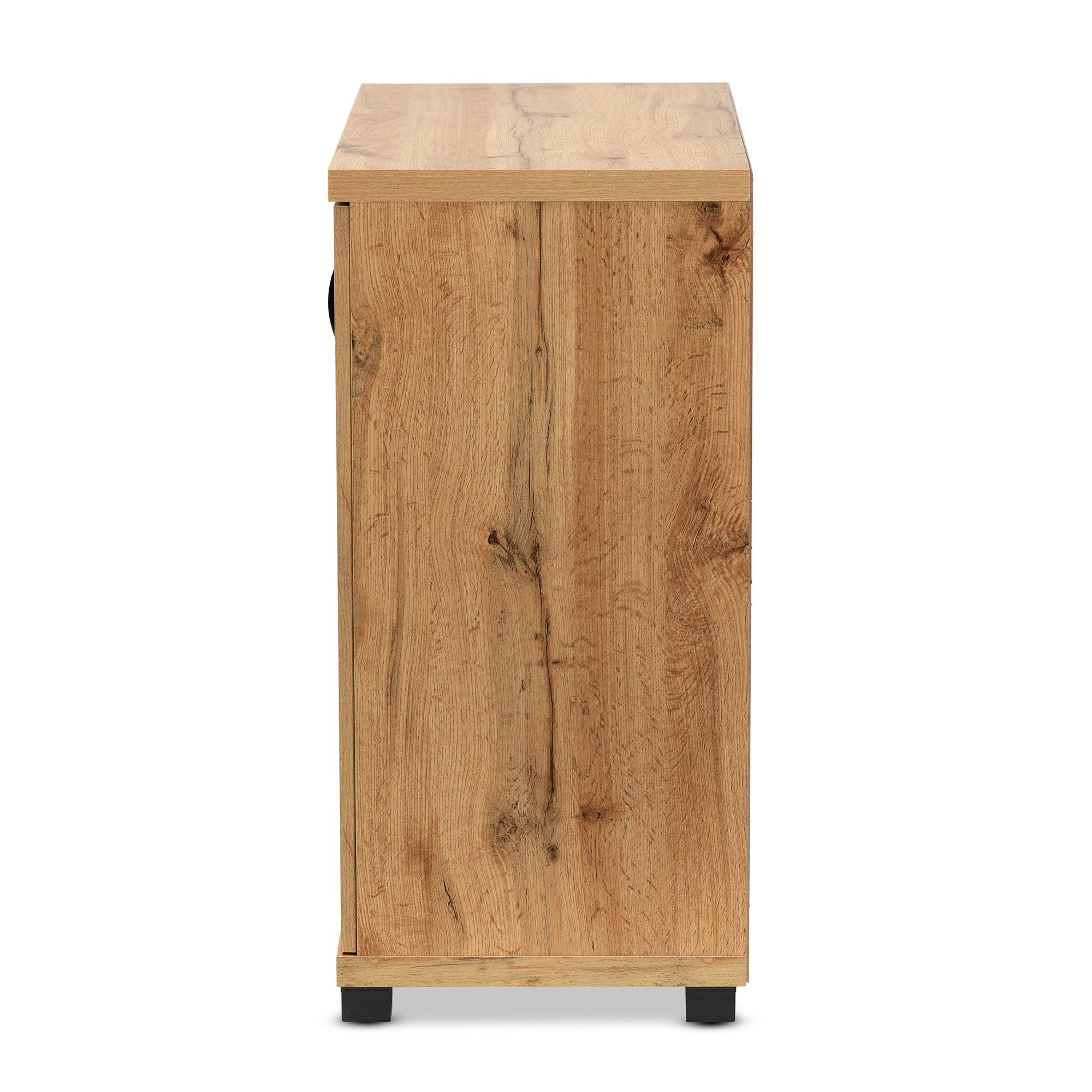 Zentra Modern and Contemporary Finished Wood 2-Door Storage Cabinet