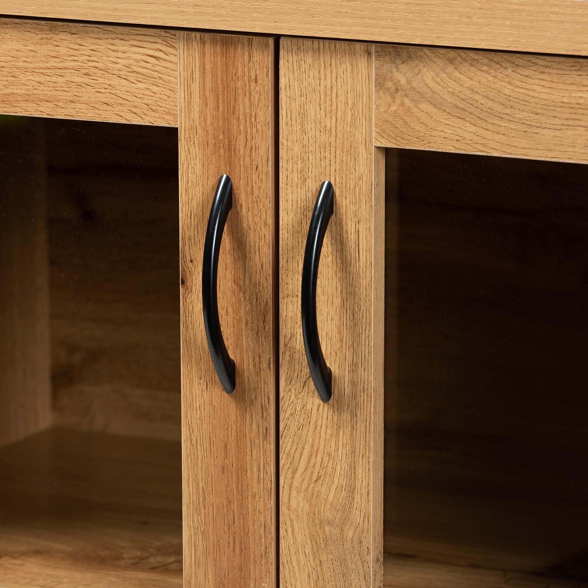 Zentra Modern and Contemporary Finished Wood 2-Door Storage Cabinet