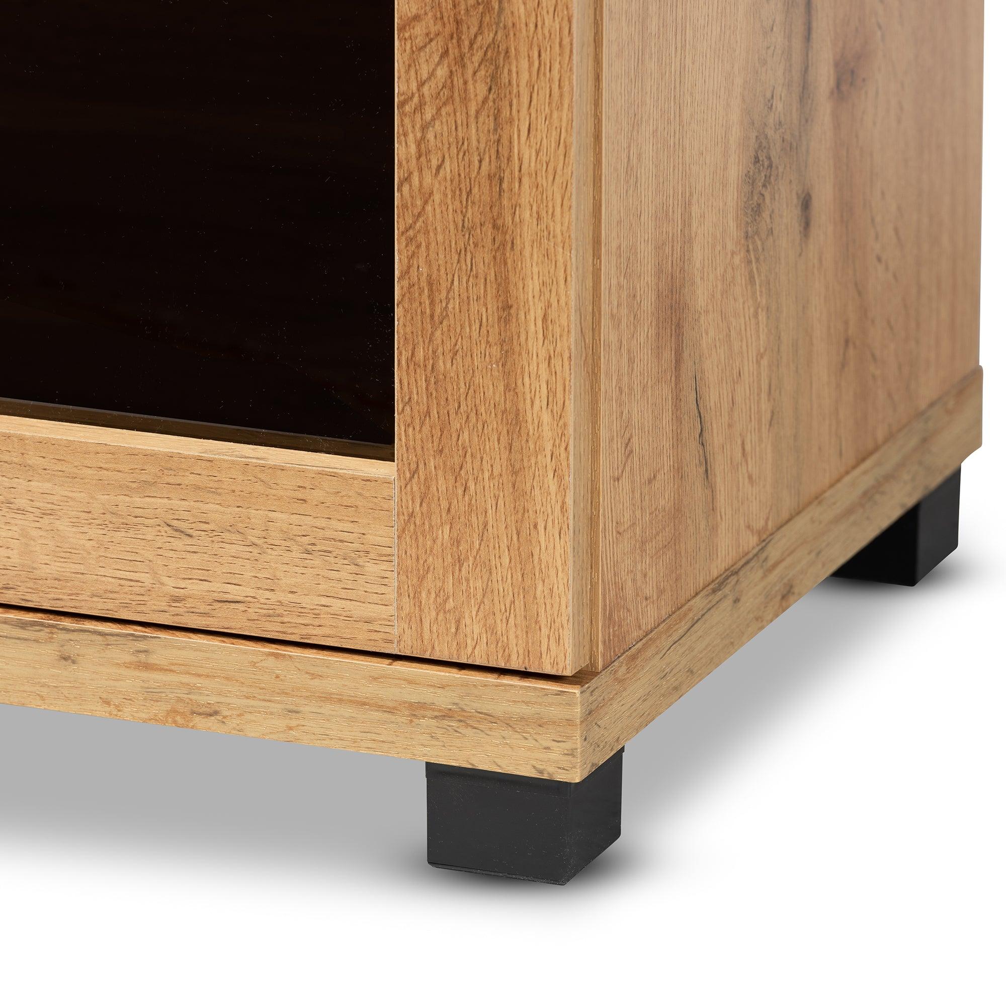 Zentra Modern and Contemporary Finished Wood 2-Door Storage Cabinet
