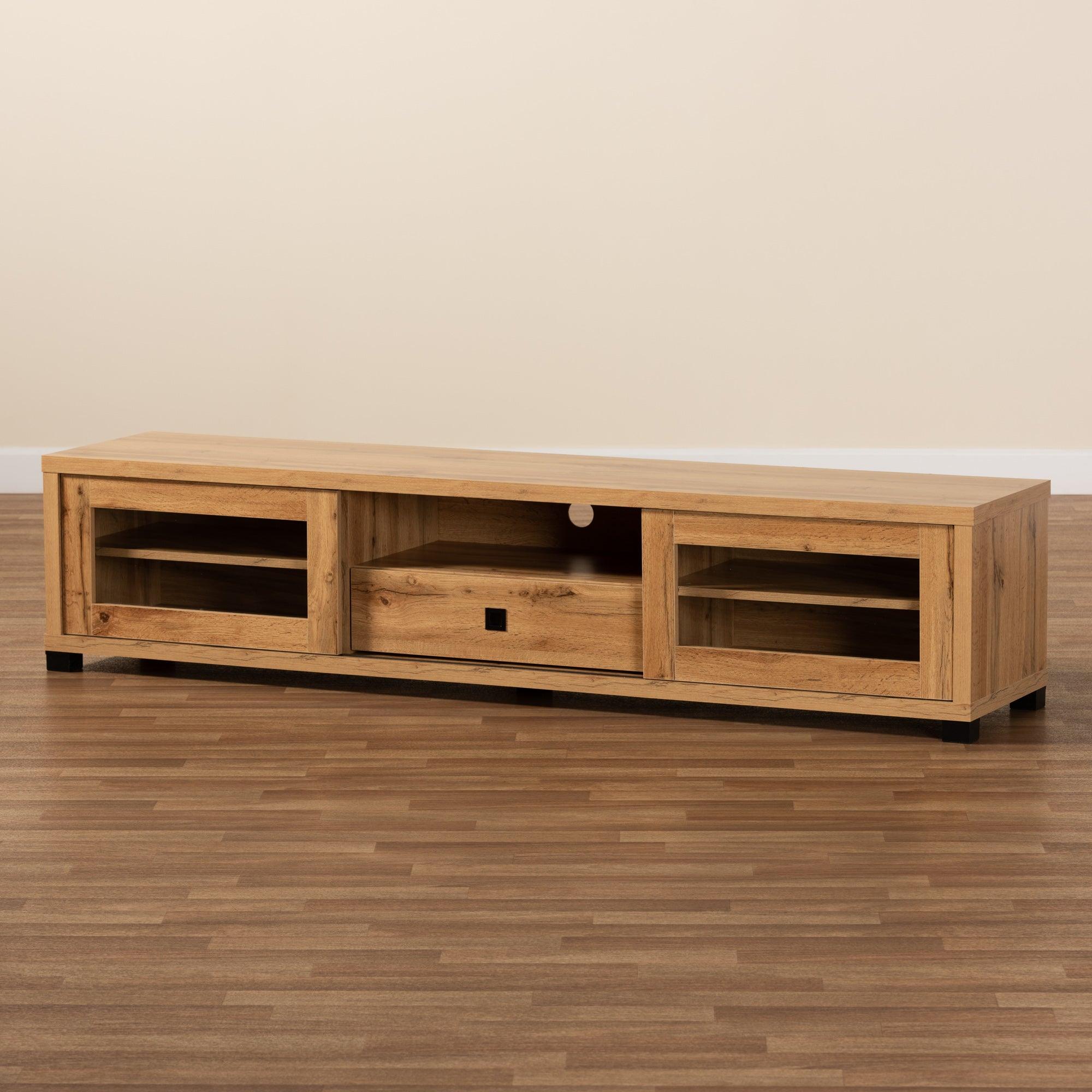 Beasley Modern and Contemporary Finished Wood 1-Drawer TV Stand