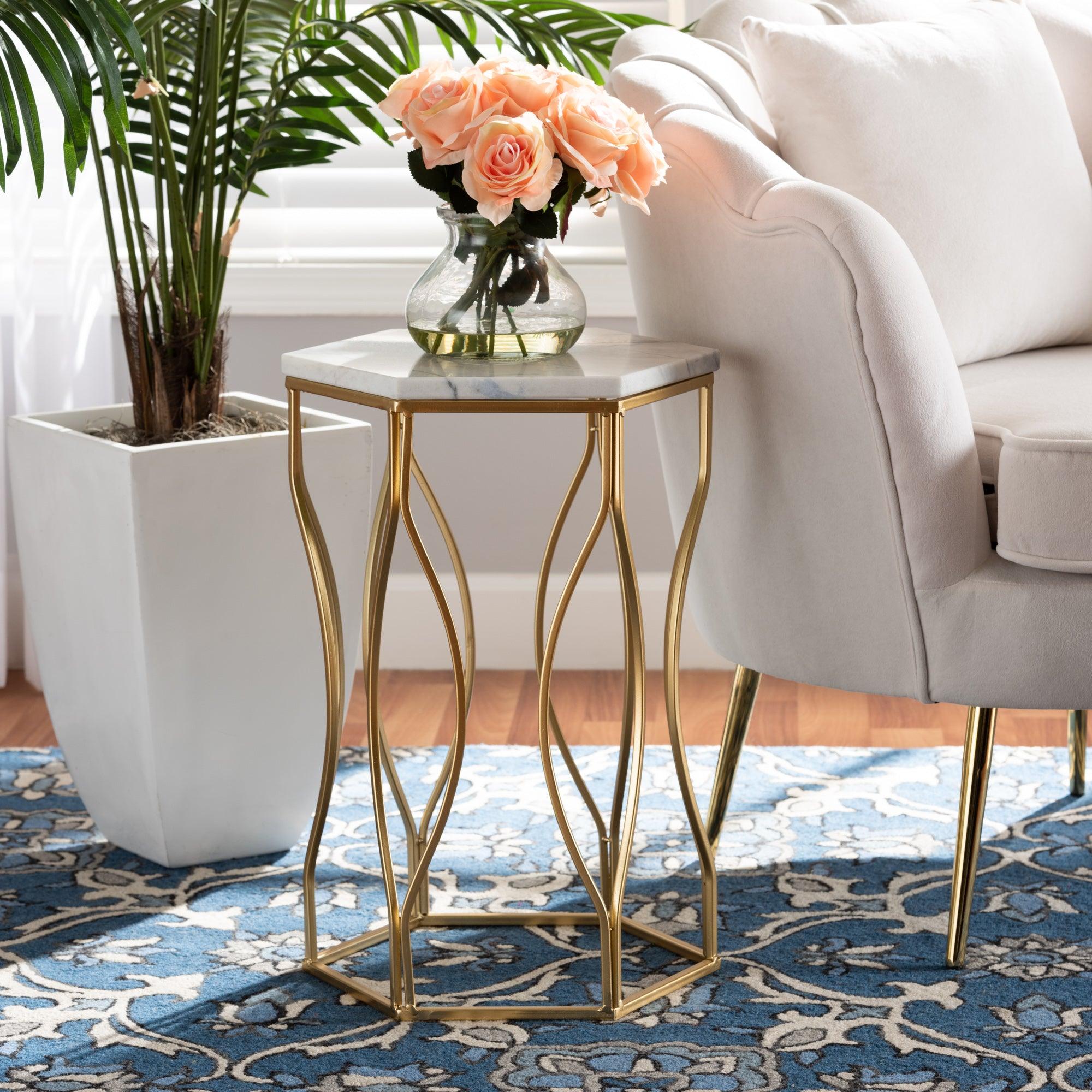 Kalena Modern and Contemporary Metal End Table