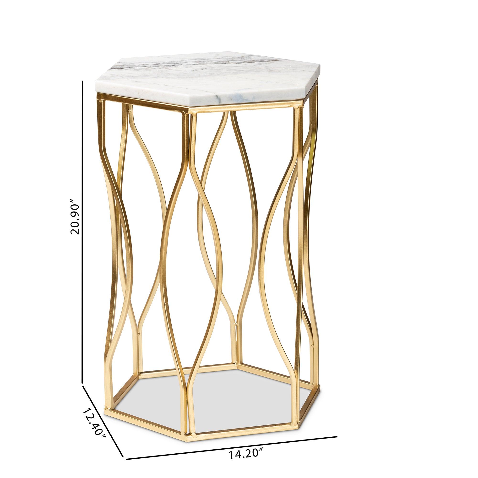 Kalena Modern and Contemporary Metal End Table