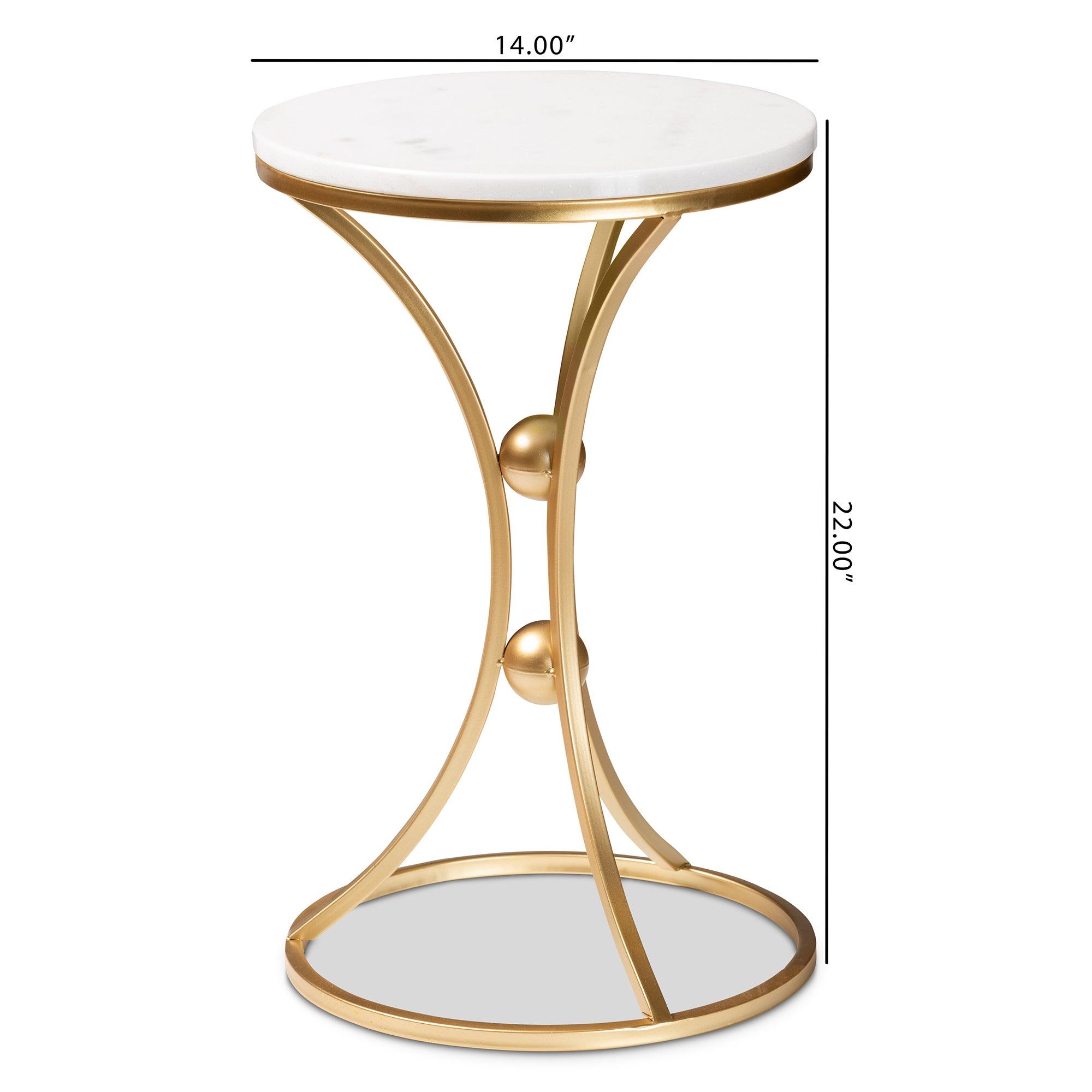 Tarmon Modern and Contemporary Finished Metal End Table