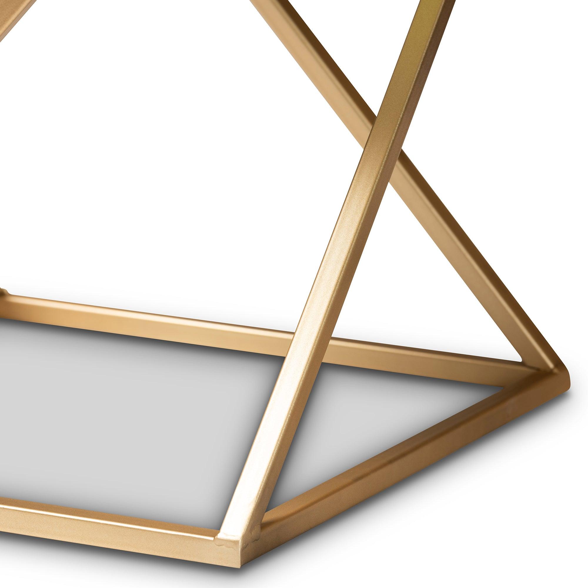 Hadley Modern and Contemporary Finished Metal End Table