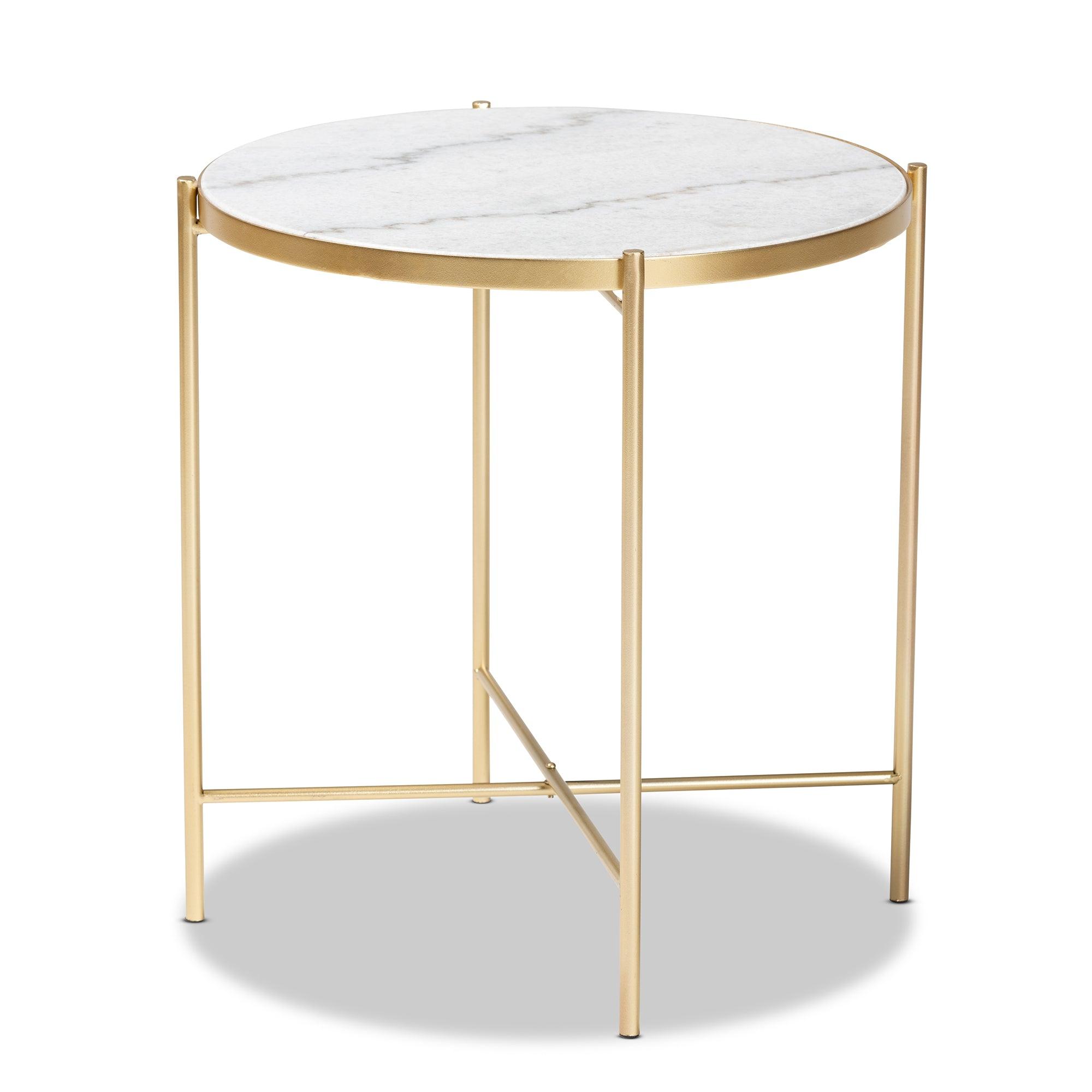 Maddock Modern and Contemporary Finished Metal End Table