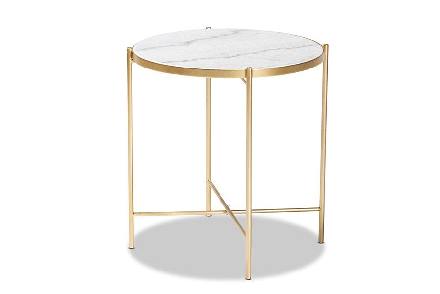 Maddock Modern and Contemporary Finished Metal End Table
