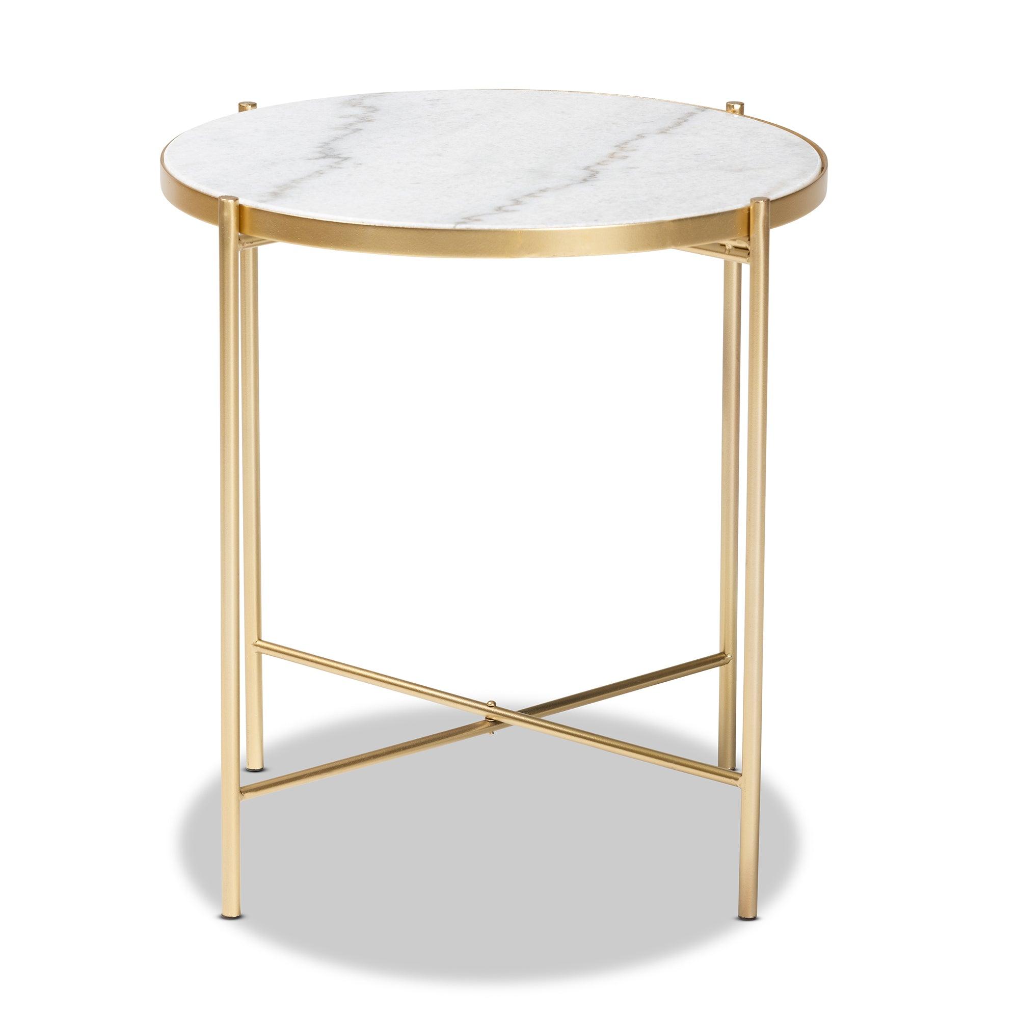Maddock Modern and Contemporary Finished Metal End Table