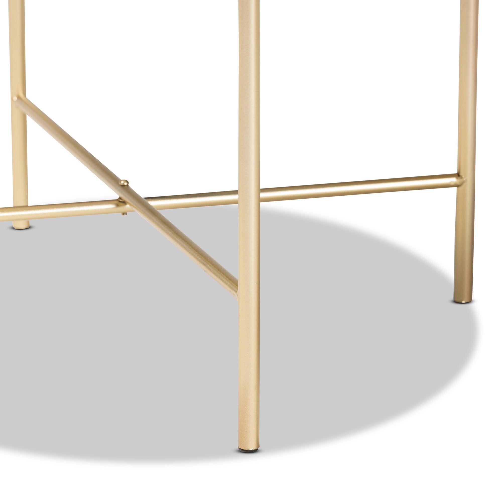 Maddock Modern and Contemporary Finished Metal End Table
