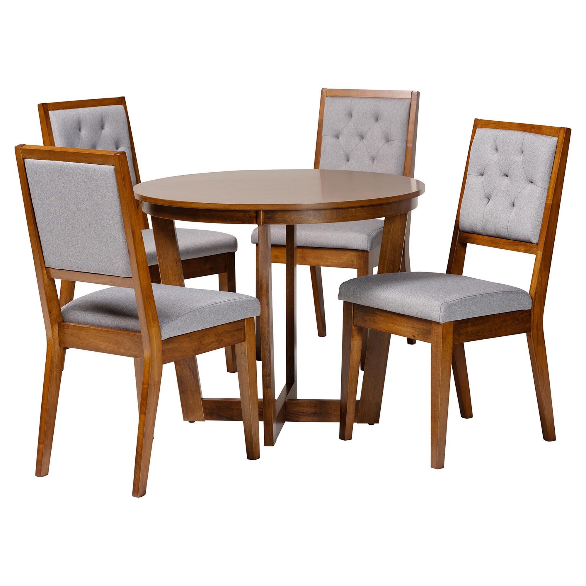 Kala Modern and Wood 5-Piece Dining Set