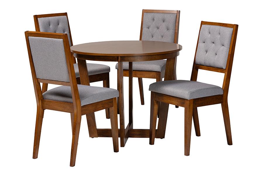 Kala Modern and Wood 5-Piece Dining Set