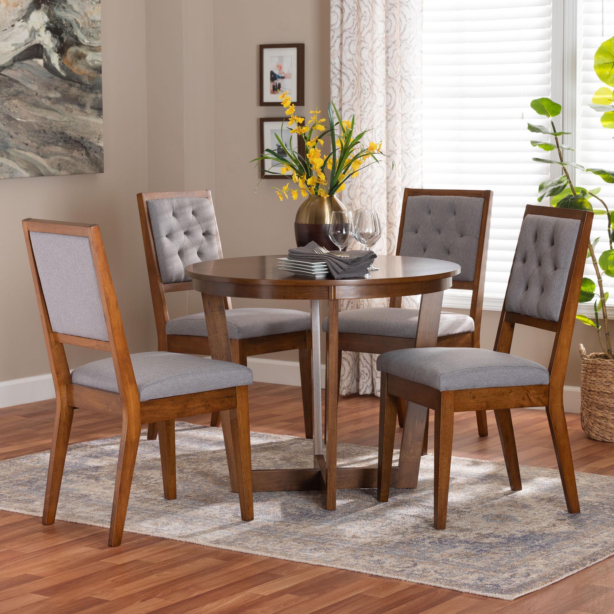 Kala Modern and Wood 5-Piece Dining Set
