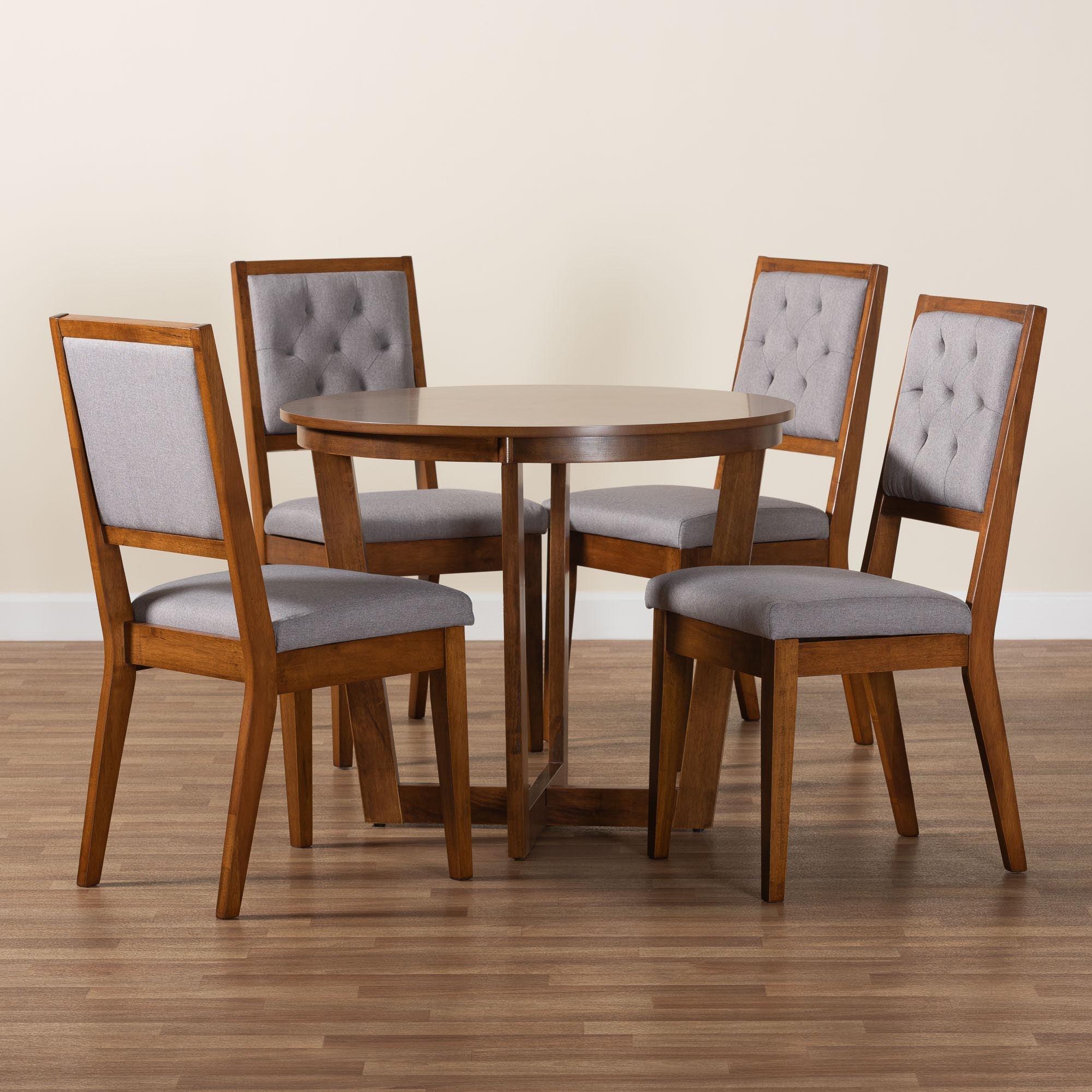 Kala Modern and Wood 5-Piece Dining Set
