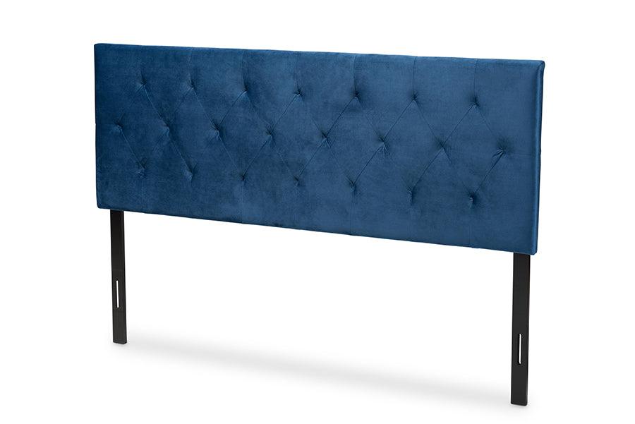 Felix Modern and Contemporary Velvet Fabric Upholstered Headboard