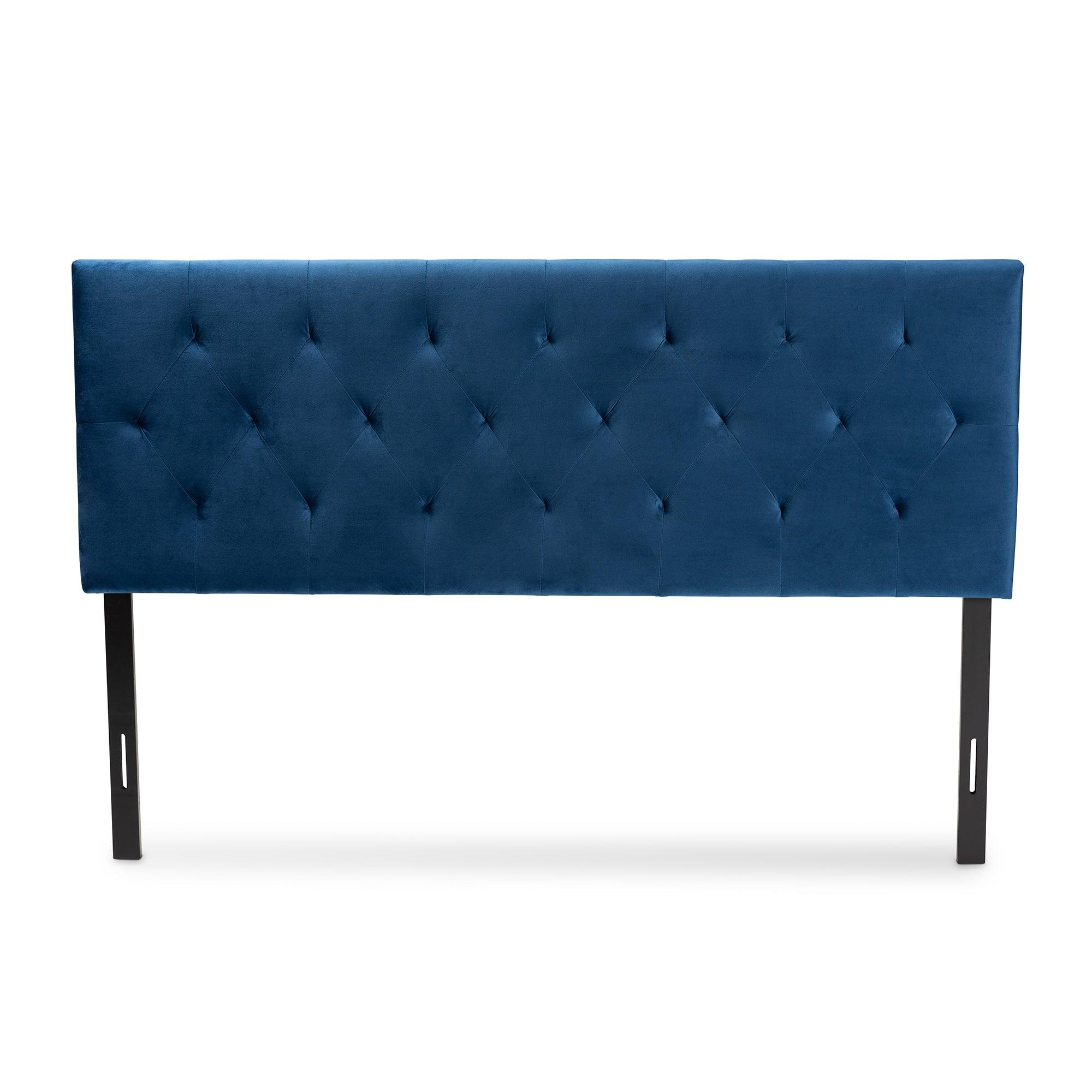 Felix Modern and Contemporary Velvet Fabric Upholstered Headboard
