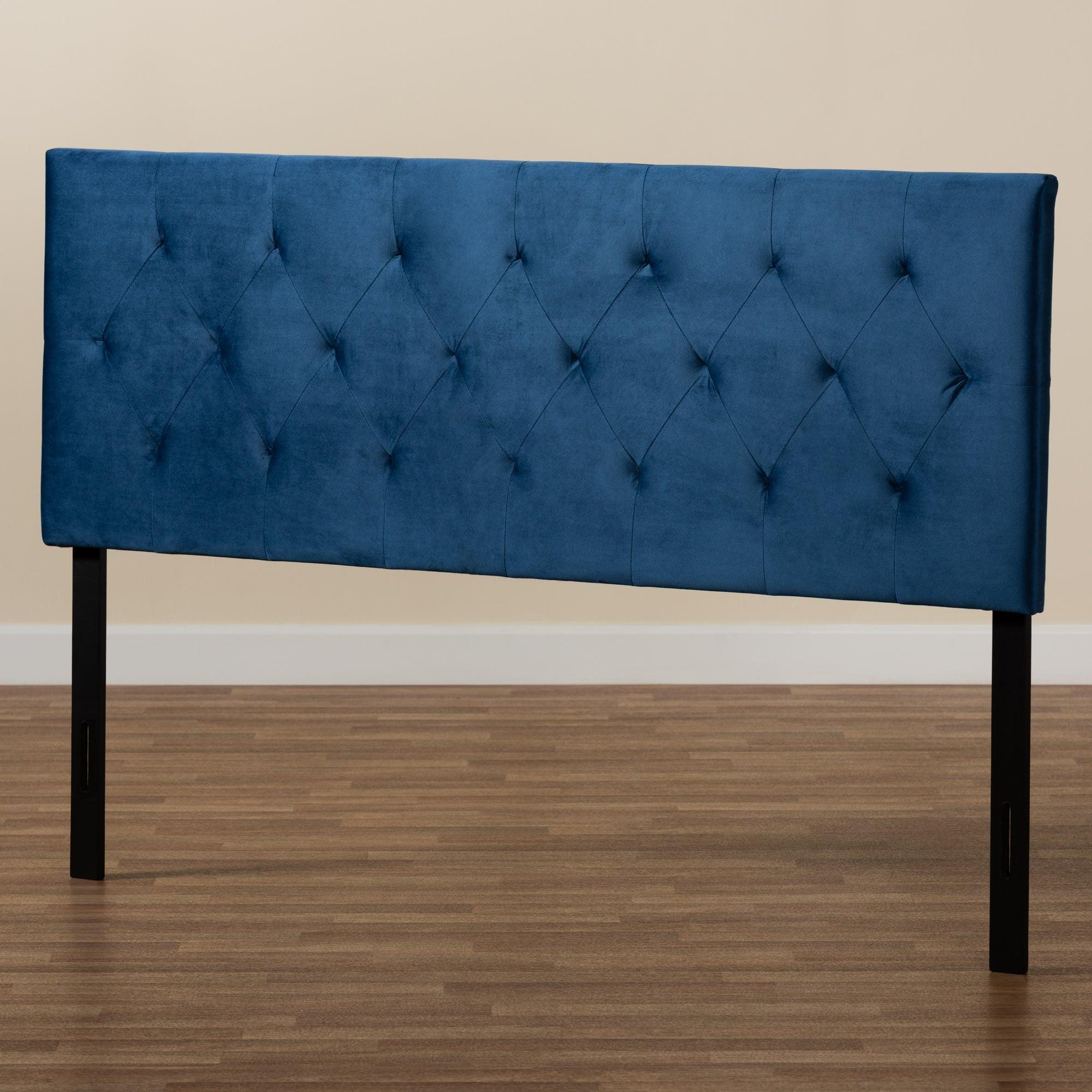Felix Modern and Contemporary Velvet Fabric Upholstered Headboard