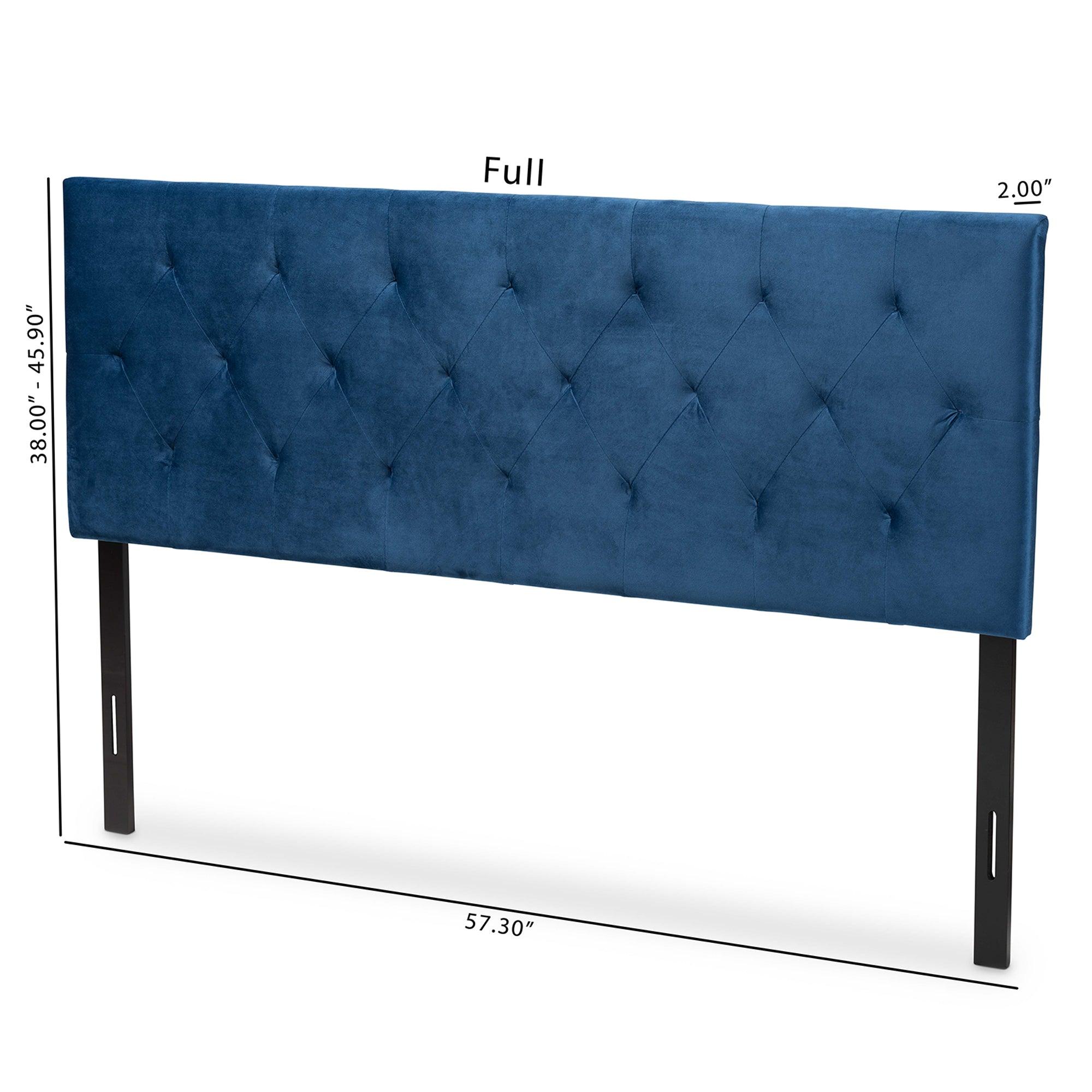 Felix Modern and Contemporary Velvet Fabric Upholstered Headboard