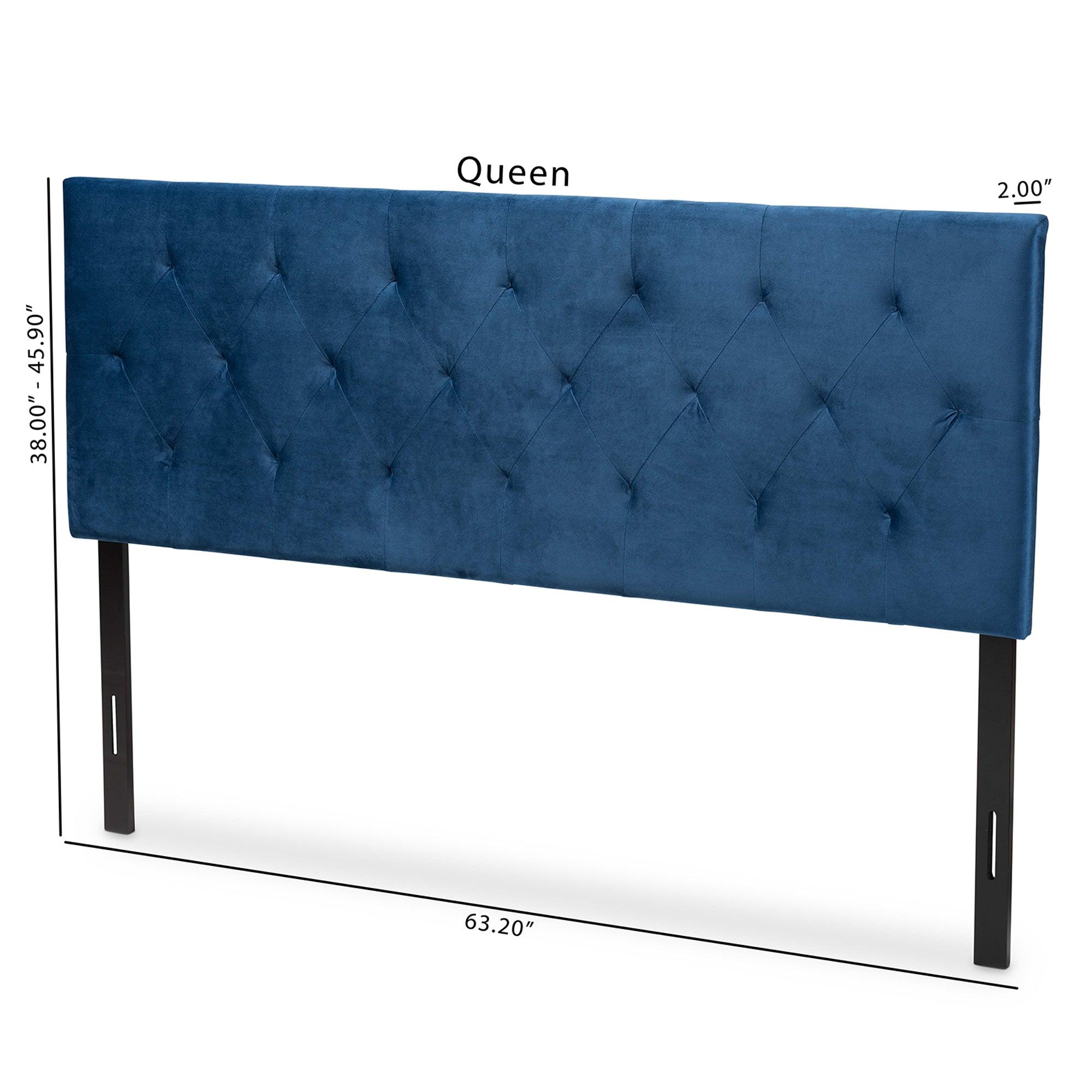 Felix Modern and Contemporary Velvet Fabric Upholstered Headboard