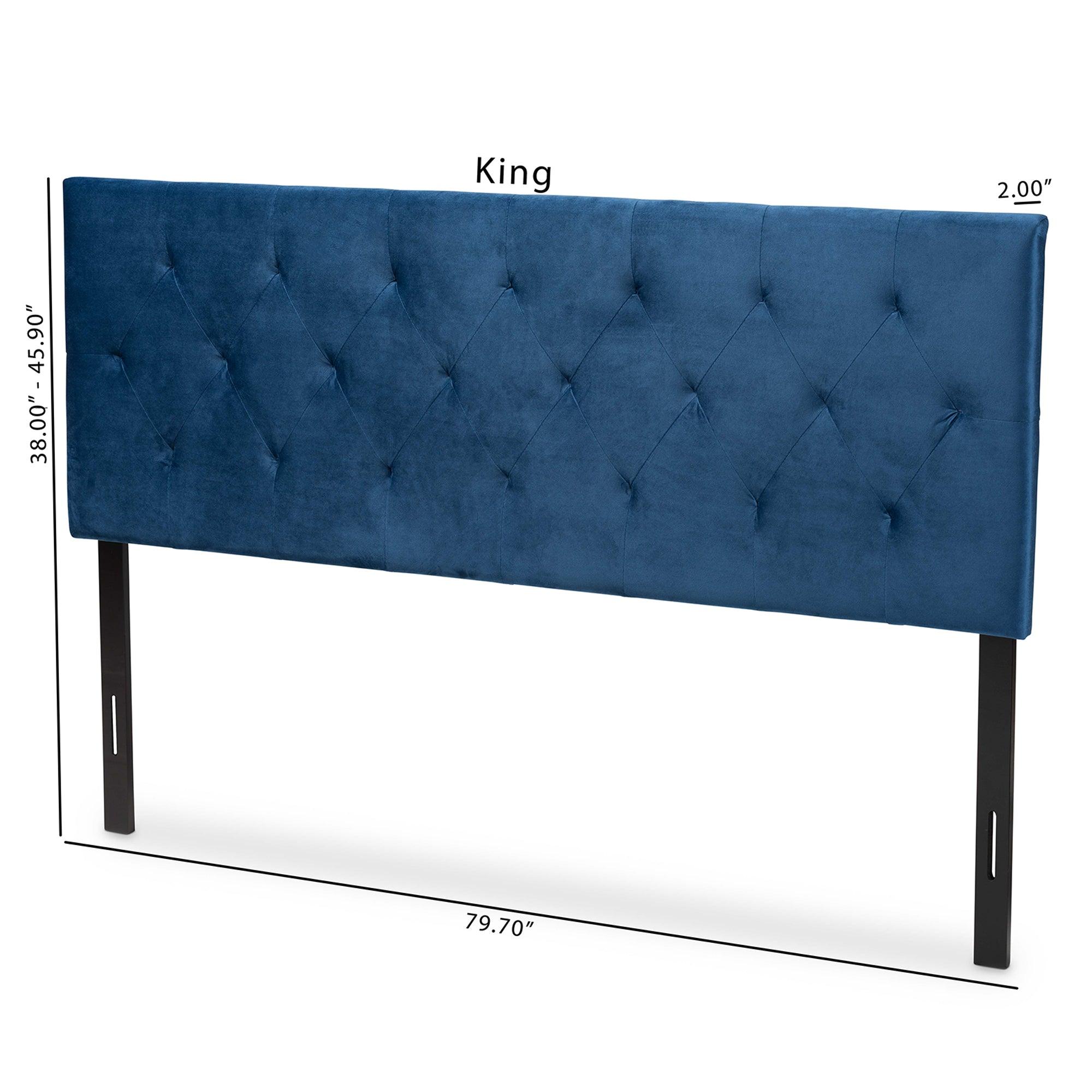 Felix Modern and Contemporary Velvet Fabric Upholstered Headboard