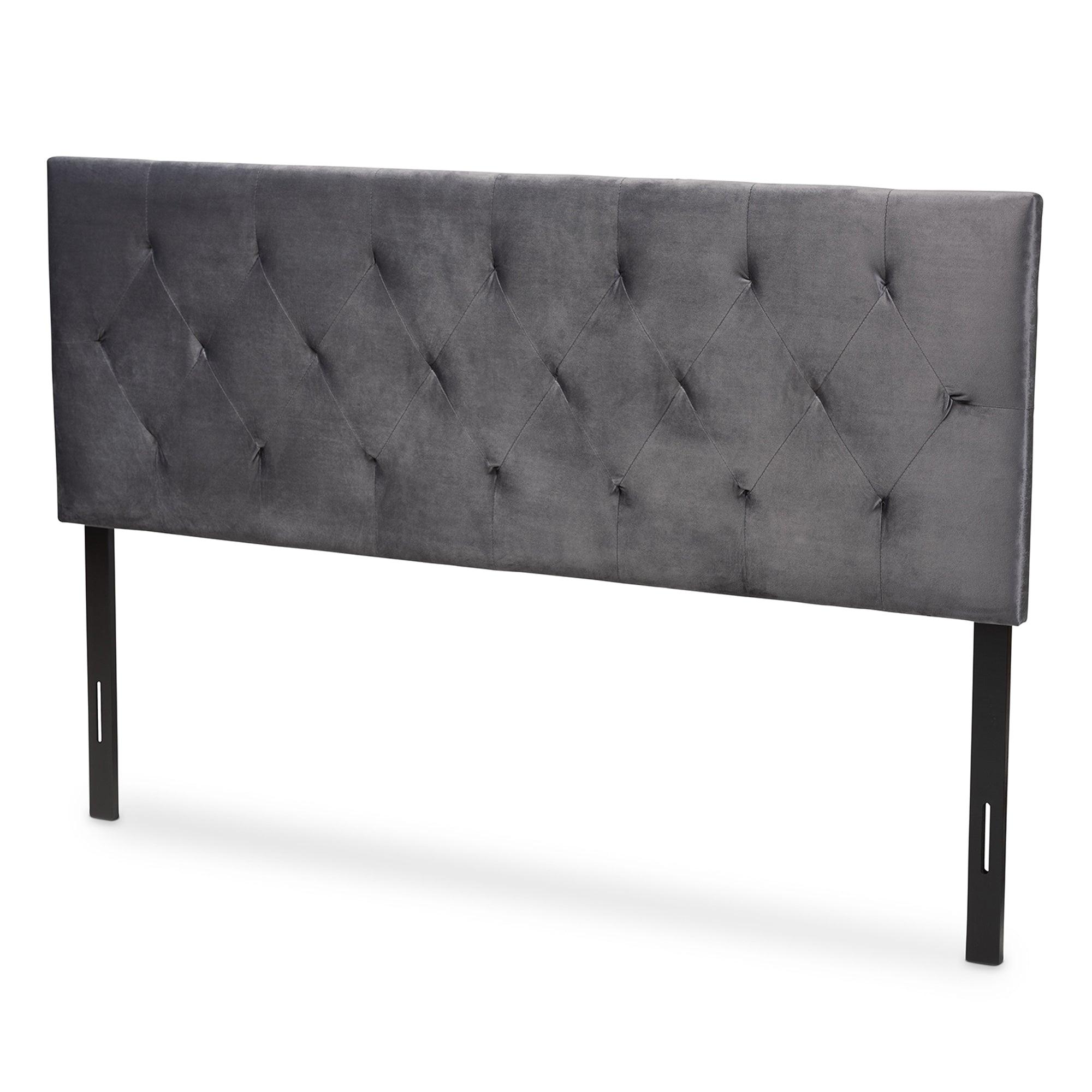 Felix Modern and Contemporary Velvet Fabric Upholstered Headboard