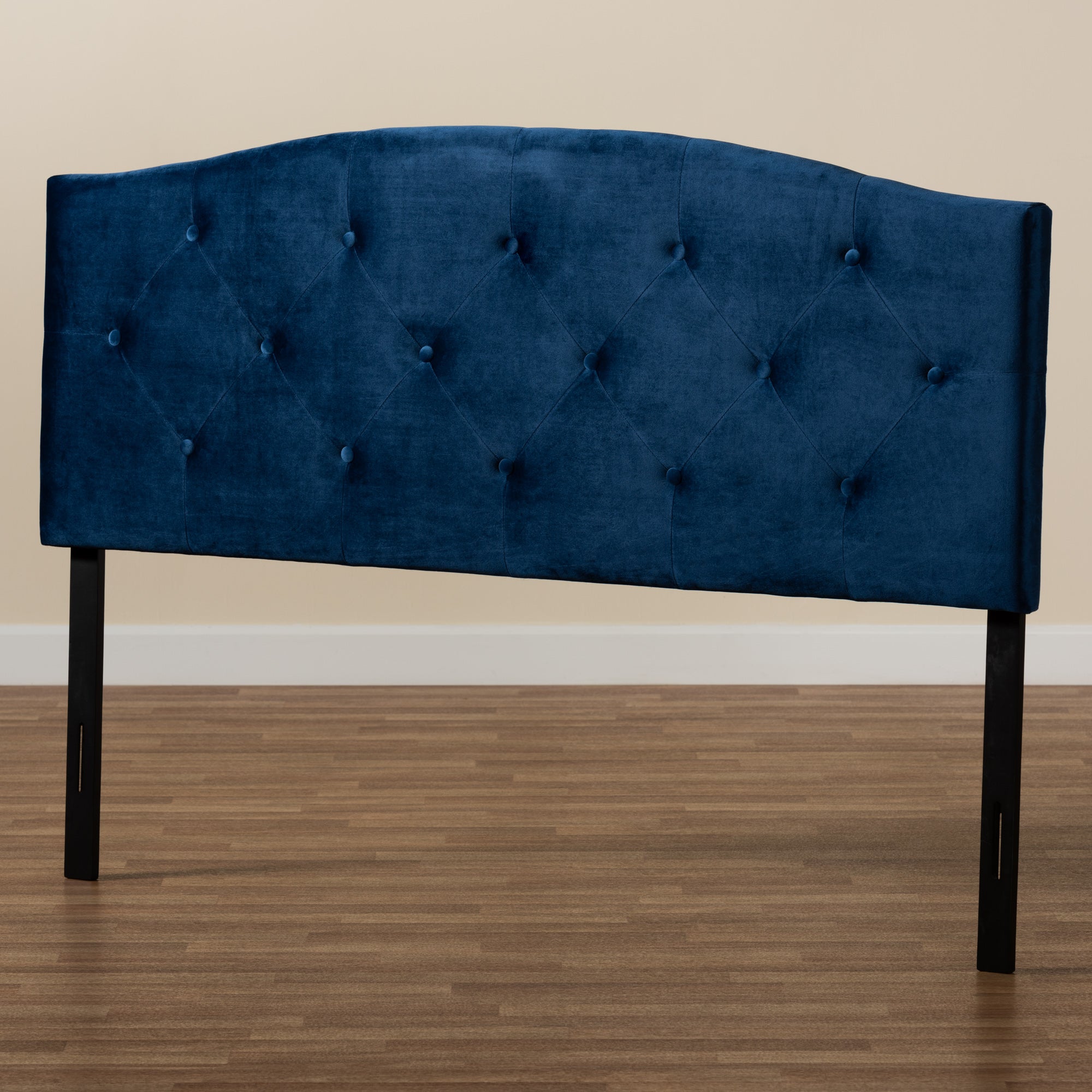 Leone Modern and Contemporary Velvet Fabric Upholstered Headboard