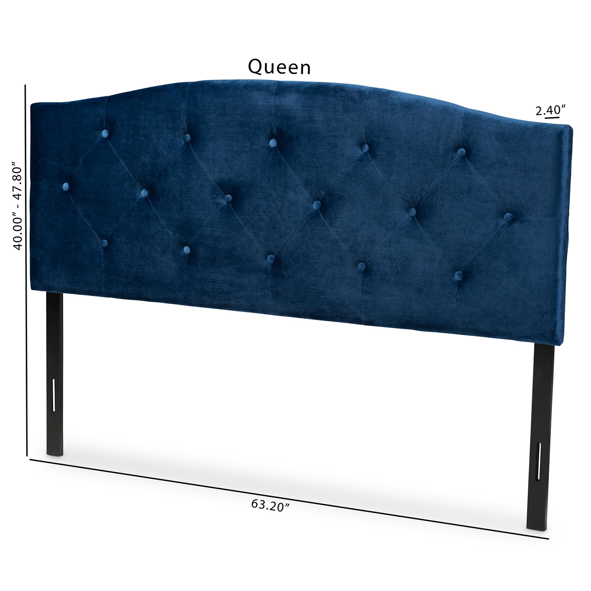 Leone Modern and Contemporary Velvet Fabric Upholstered Headboard