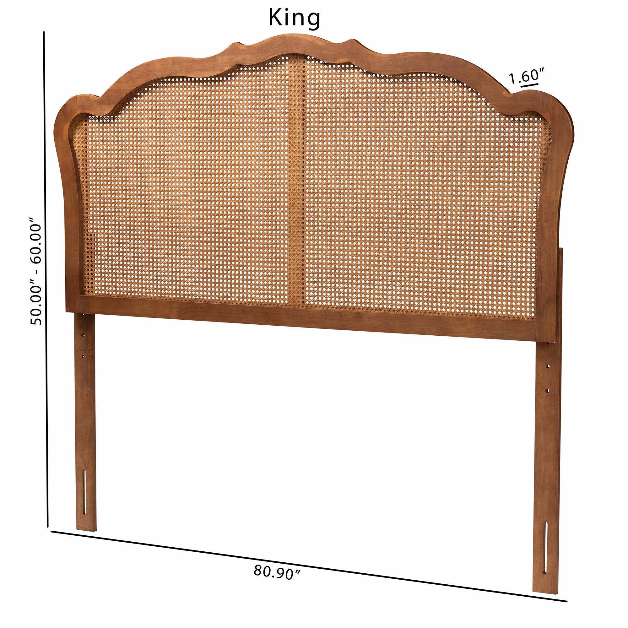 Leandra Classic and Traditional Ash Finished Wood Headboard