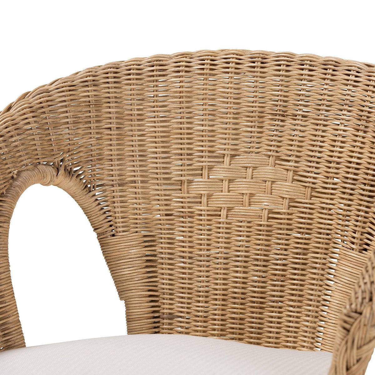 Abbey Modern Bohemian Antique Rattan 3-Piece Living Room Set