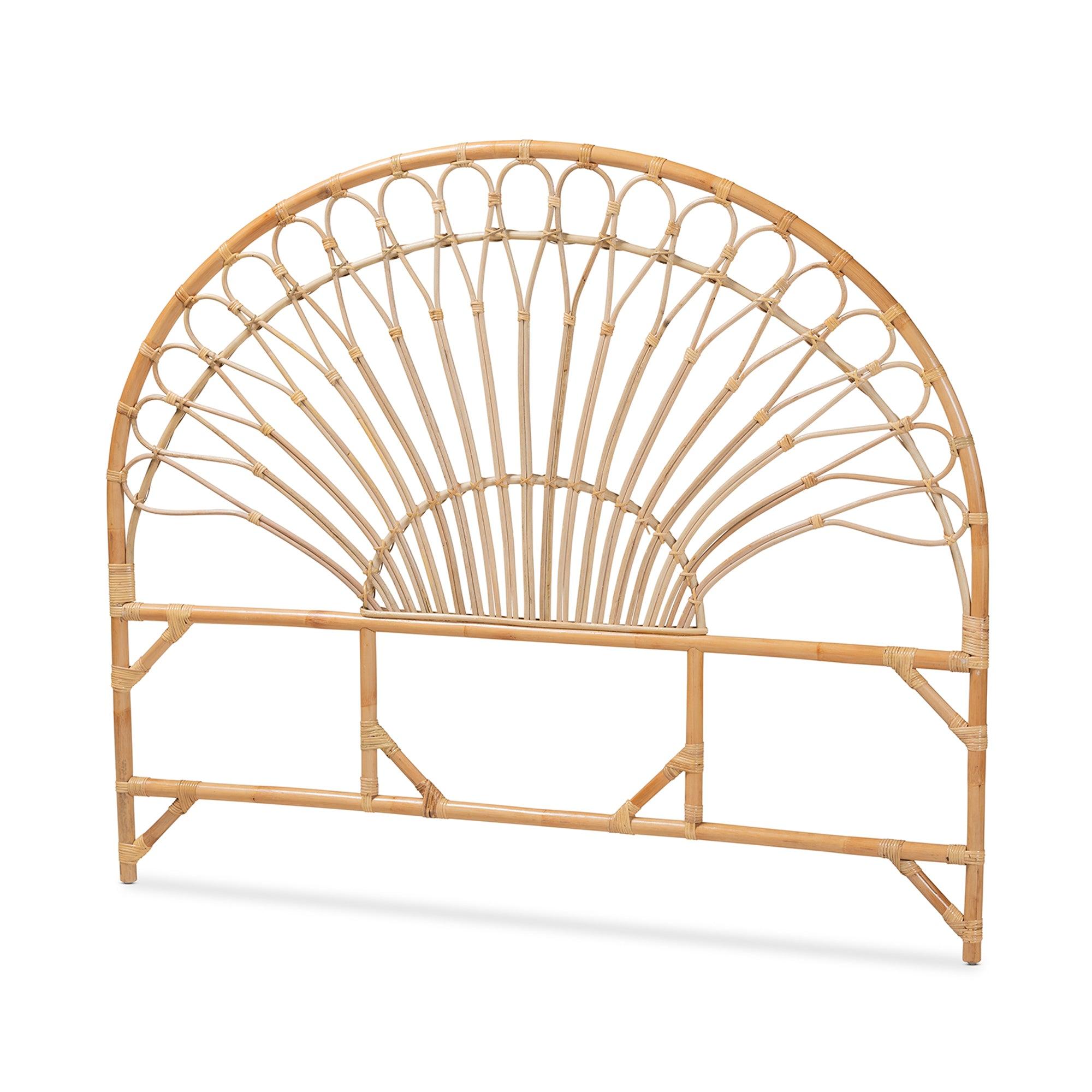 Bali & Pari Devereaux Modern Bohemian Rattan Standalone Headboard