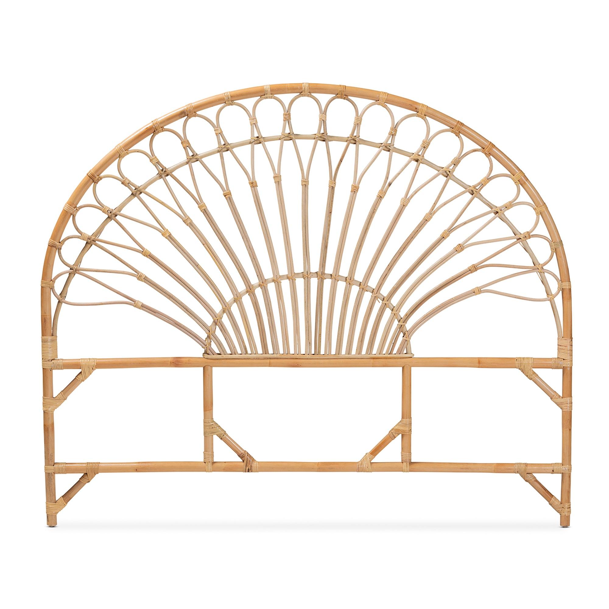 Bali & Pari Devereaux Modern Bohemian Rattan Standalone Headboard