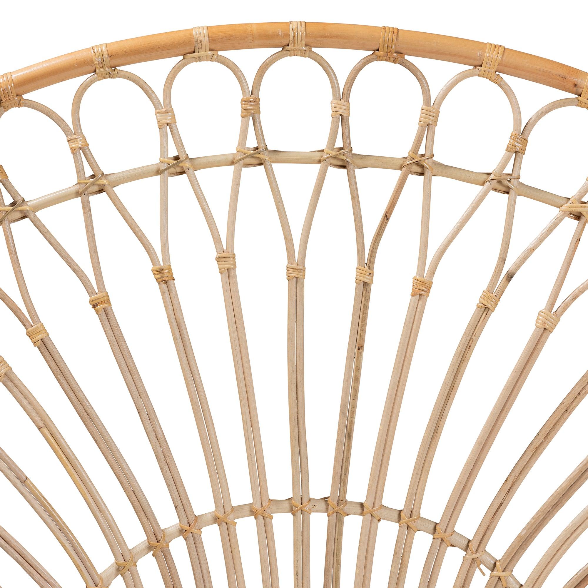 Bali & Pari Devereaux Modern Bohemian Rattan Standalone Headboard