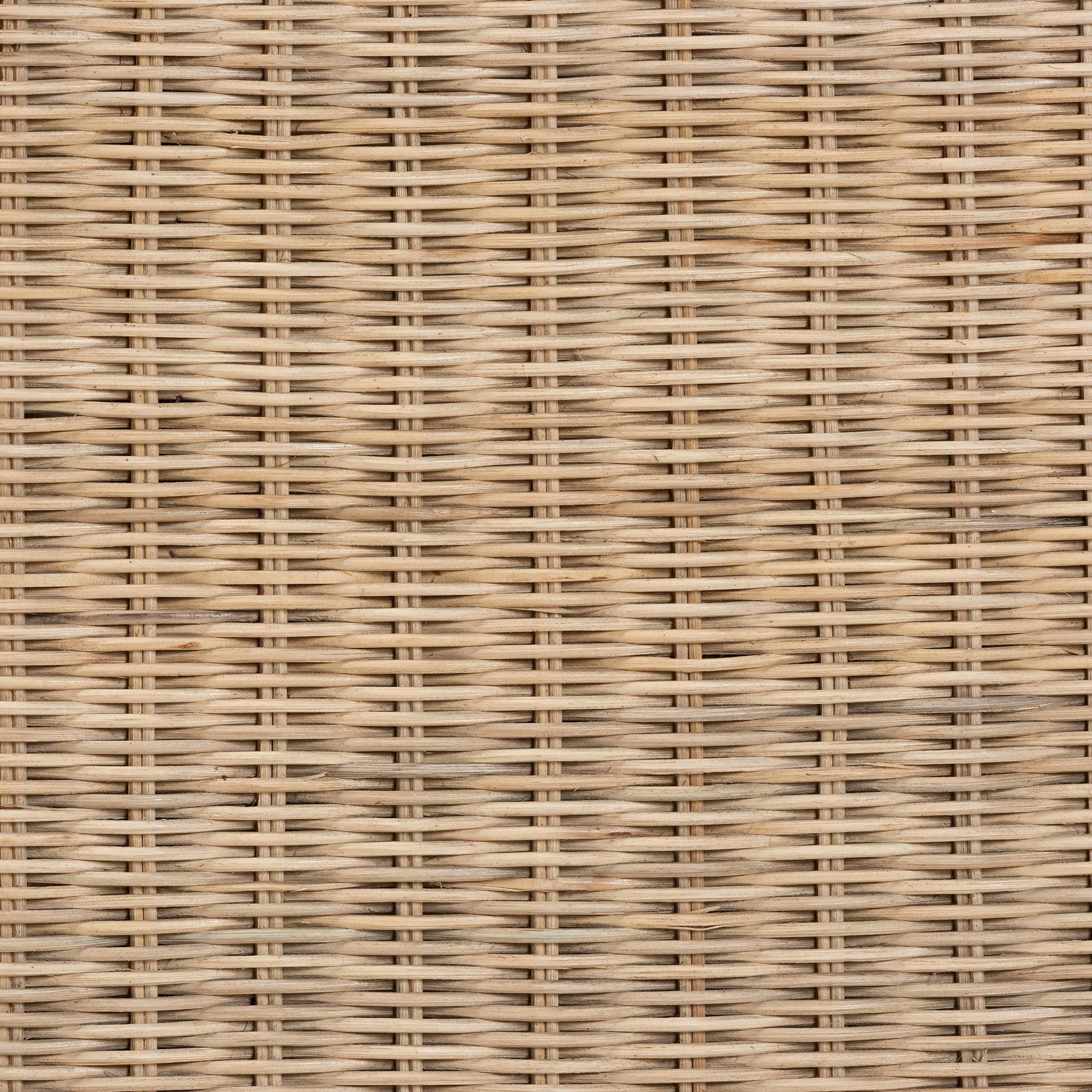 Bali & Pari Cantara Modern Bohemian Rattan Standalone Headboard