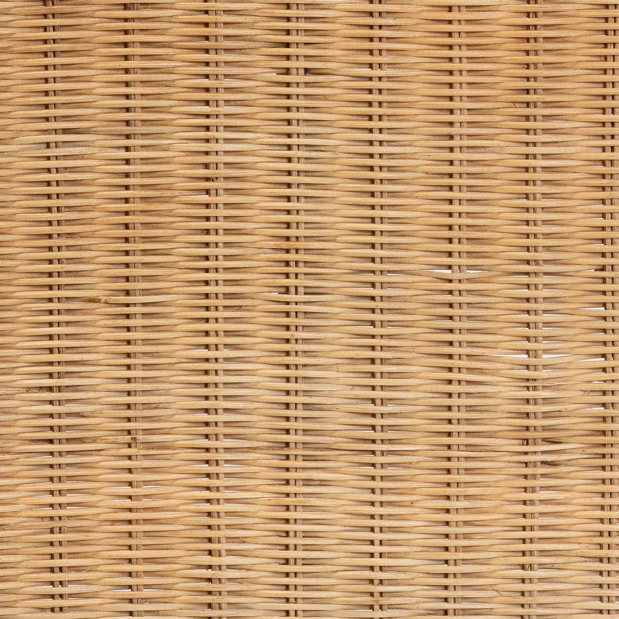 Bali & Pari Cacaban Modern Bohemian Rattan Accent Bench