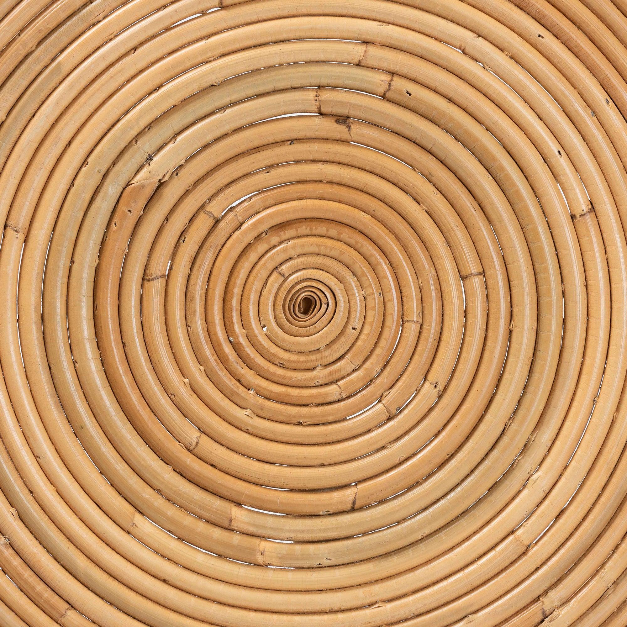 Bali & Pari Rinjani Modern Bohemian Rattan End Table