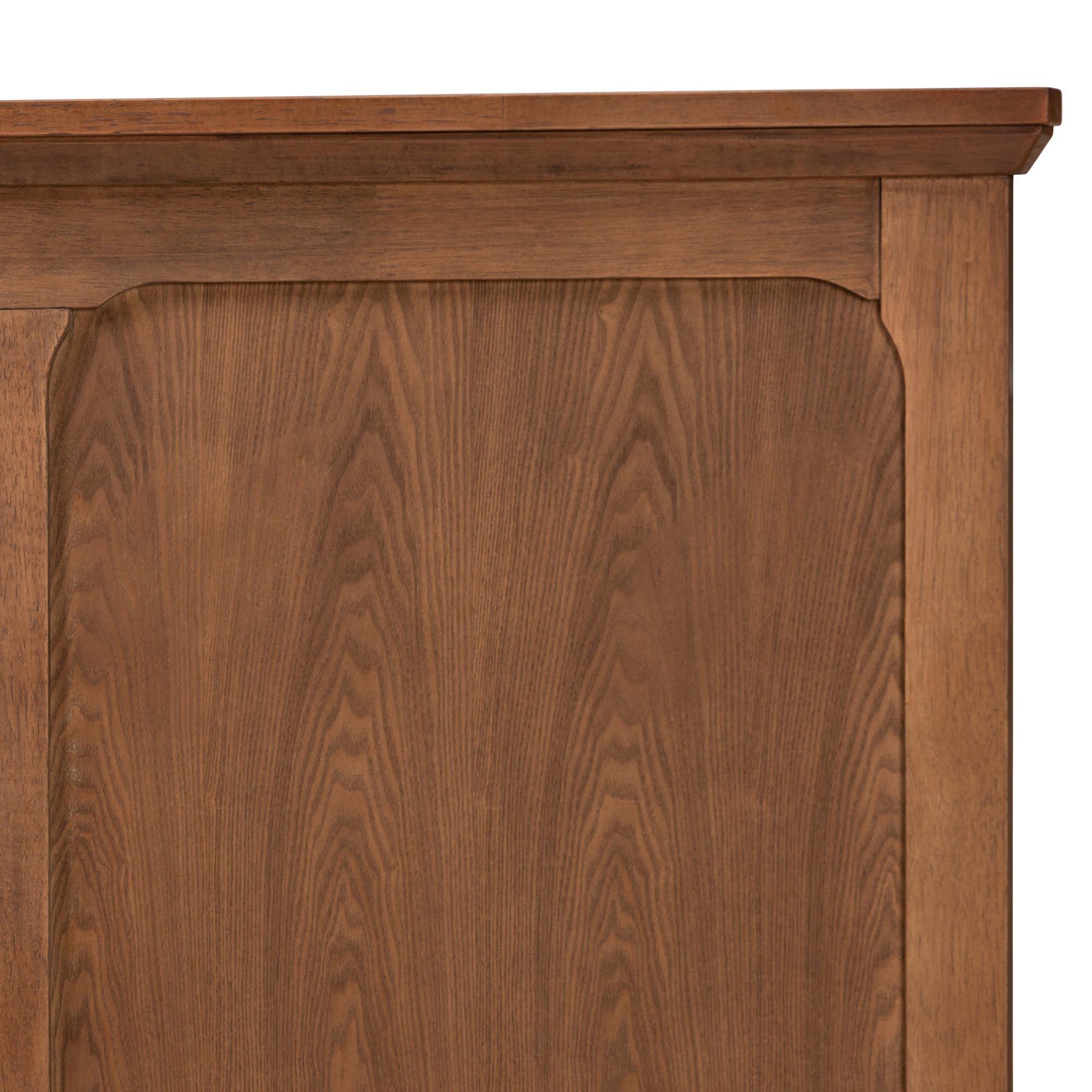 Alarice Classic and Traditional Ash Finished Wood Headboard