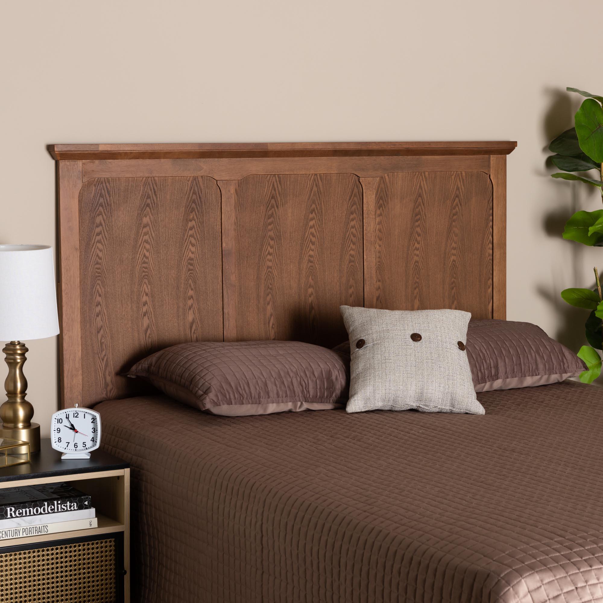 Alarice Classic and Traditional Ash Finished Wood Headboard
