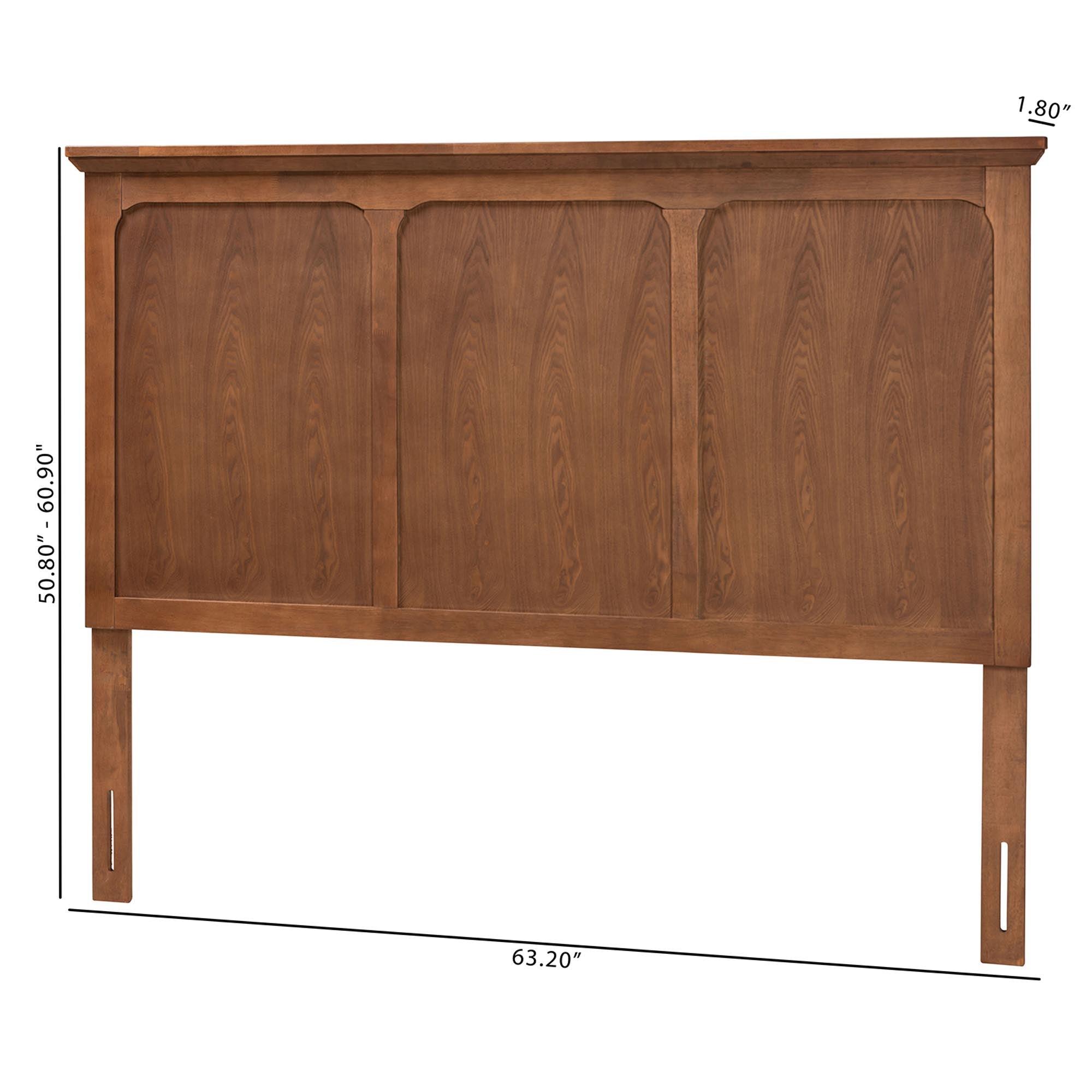 Alarice Classic and Traditional Ash Finished Wood Headboard