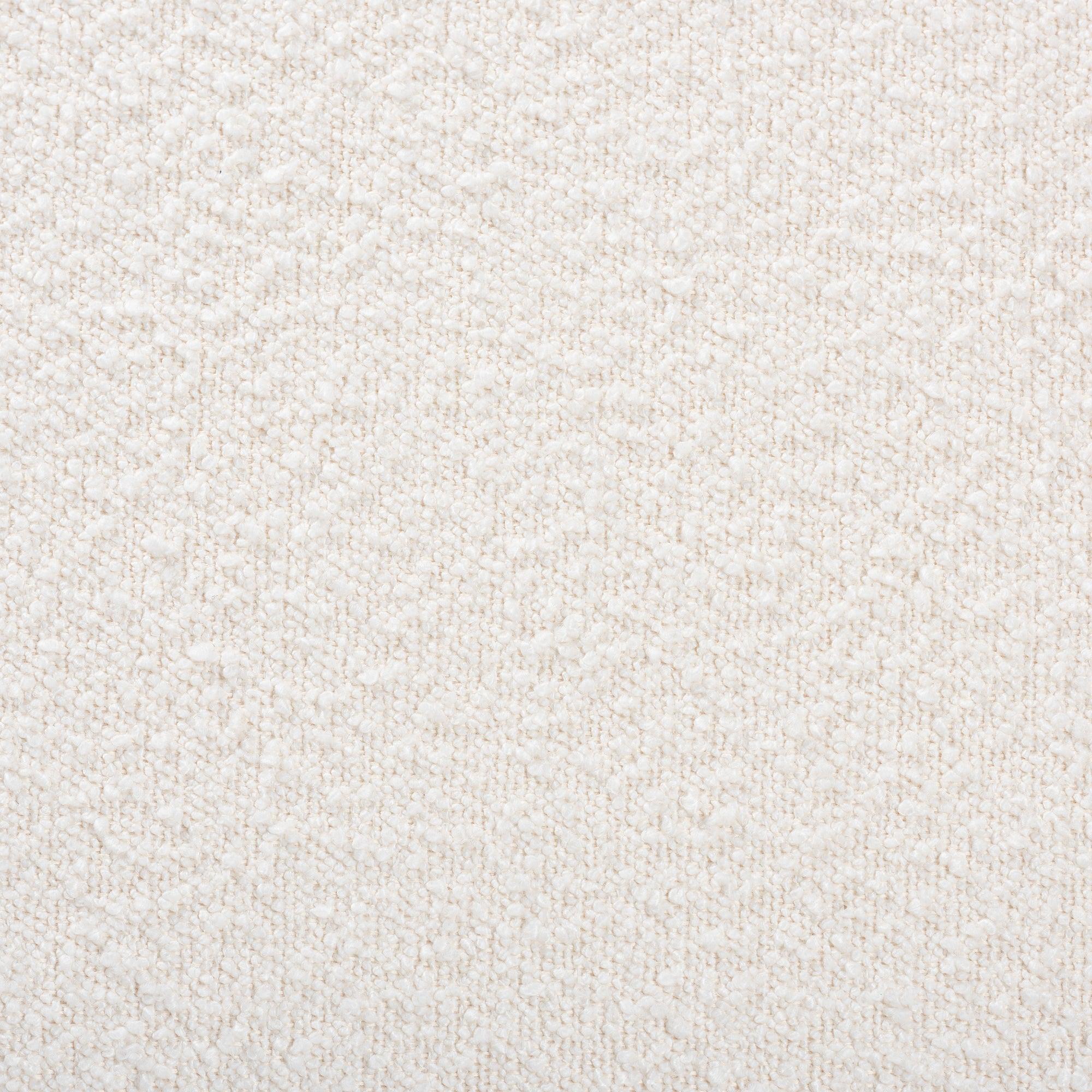 Rika Japandi Cream Boucle Fabric and Finished Wood Bench