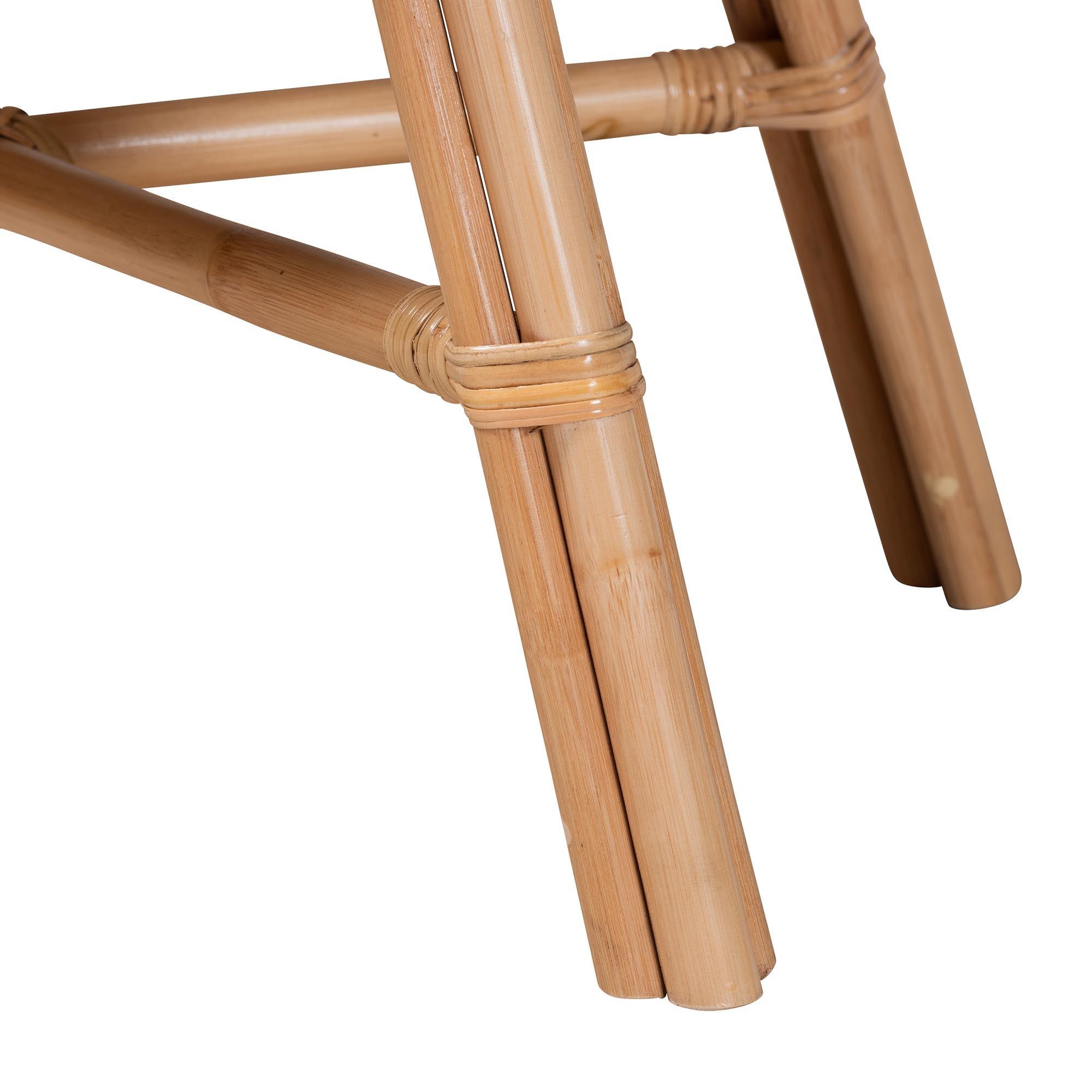 Bali & Pari Panchali Modern Bohemian Rattan Nightstand