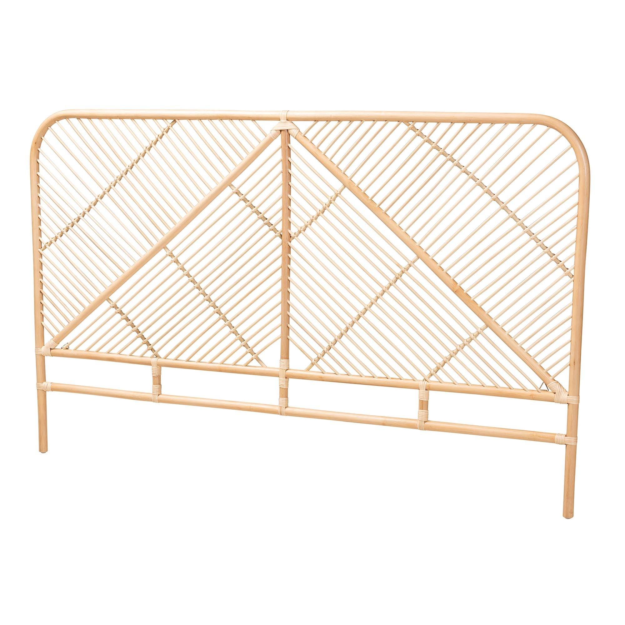 Bali & Pari Walid Modern Bohemian Rattan Standalone Headboard
