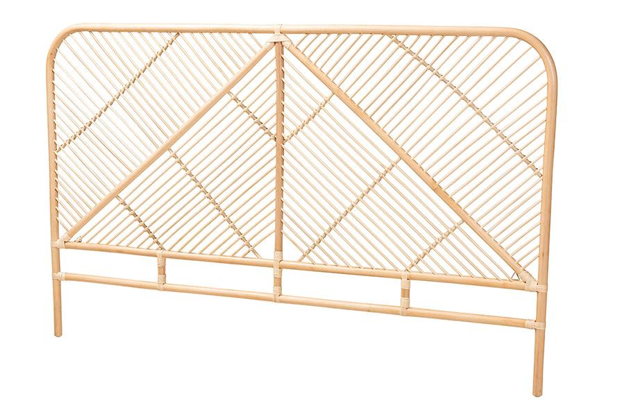 Bali & Pari Walid Modern Bohemian Rattan Standalone Headboard