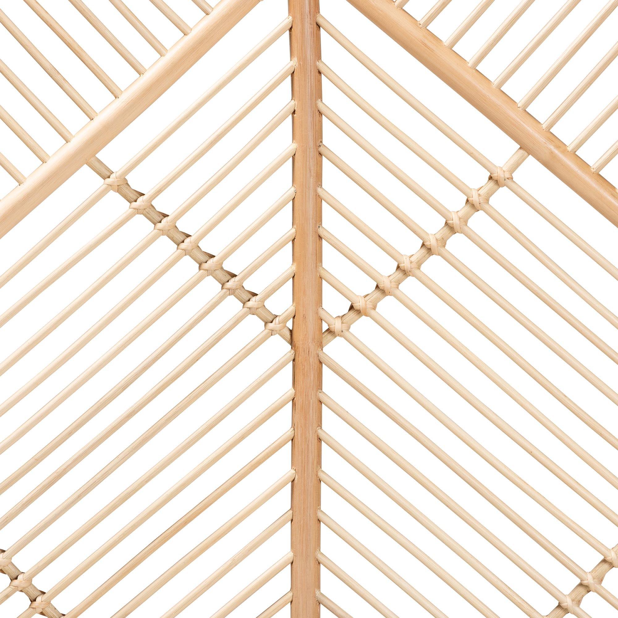 Bali & Pari Walid Modern Bohemian Rattan Standalone Headboard