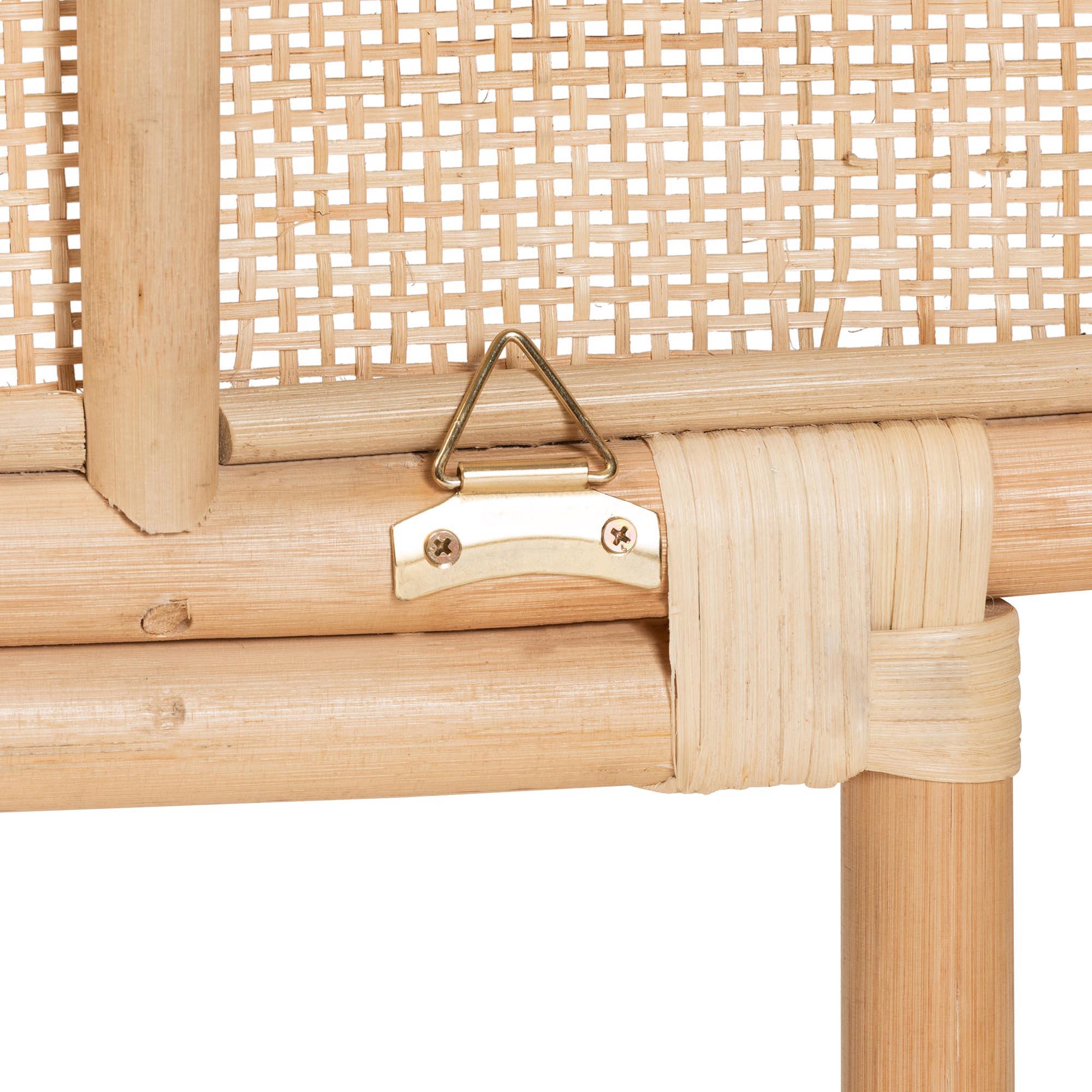 Bali & Pari Reegan Modern Bohemian Rattan Standalone Headboard