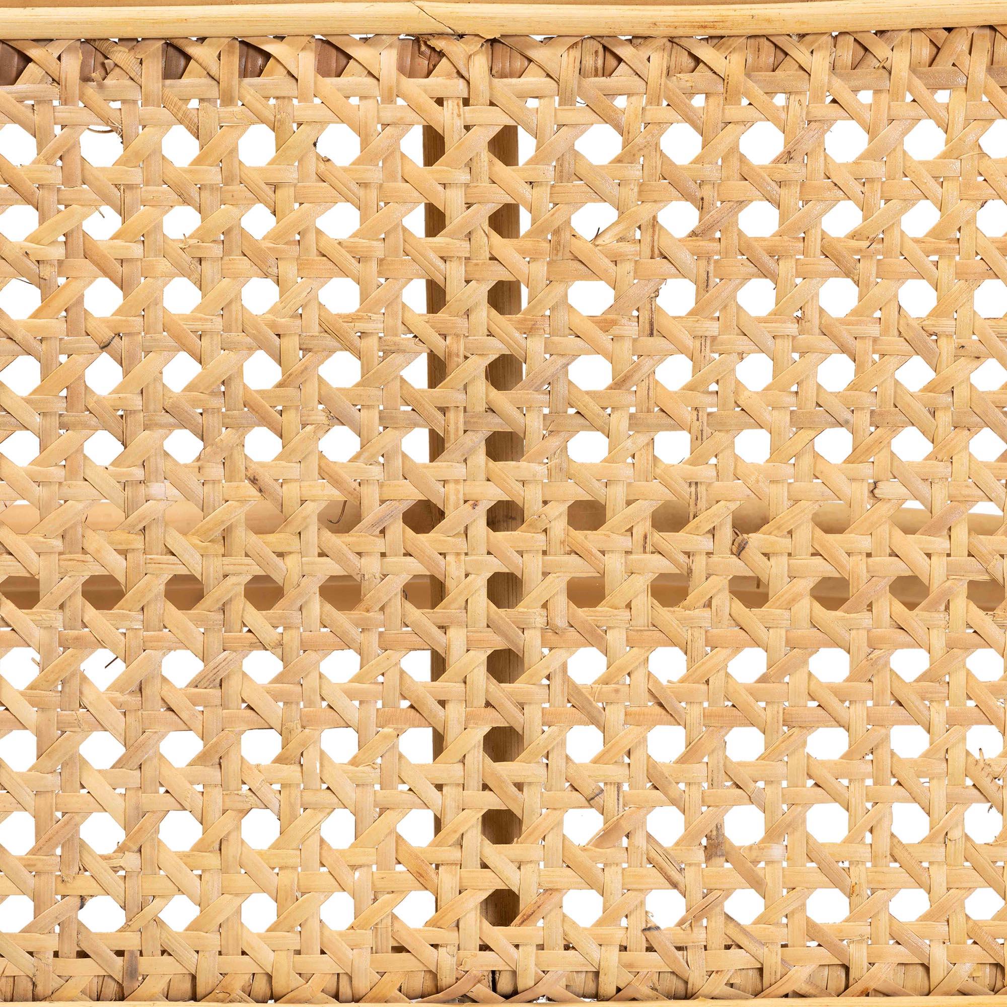 Bali & Pari Septa Modern Bohemian Rattan Accent Bench