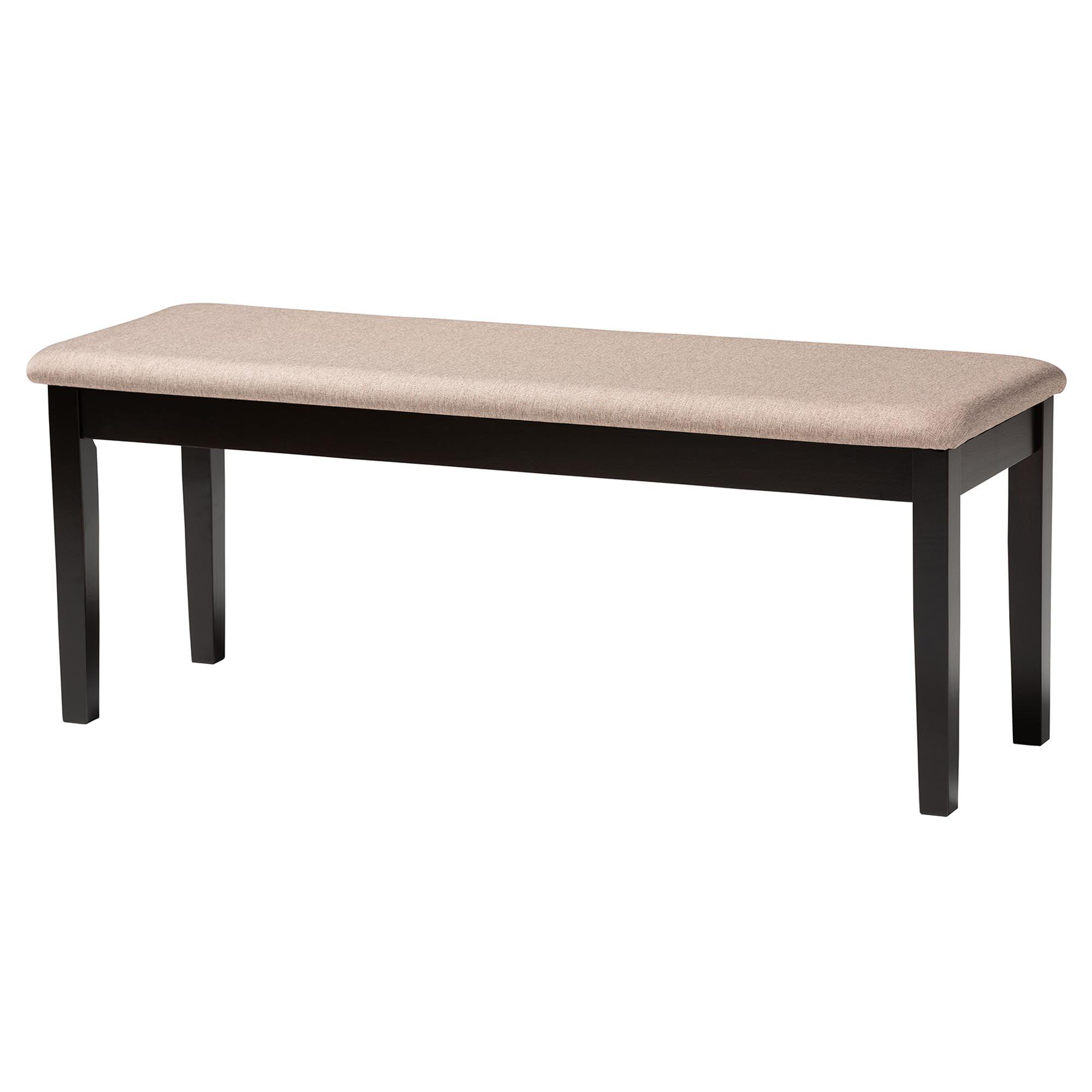 Olympia Modern Fabric and Espresso Finished Wood 6-Piece Dining Set