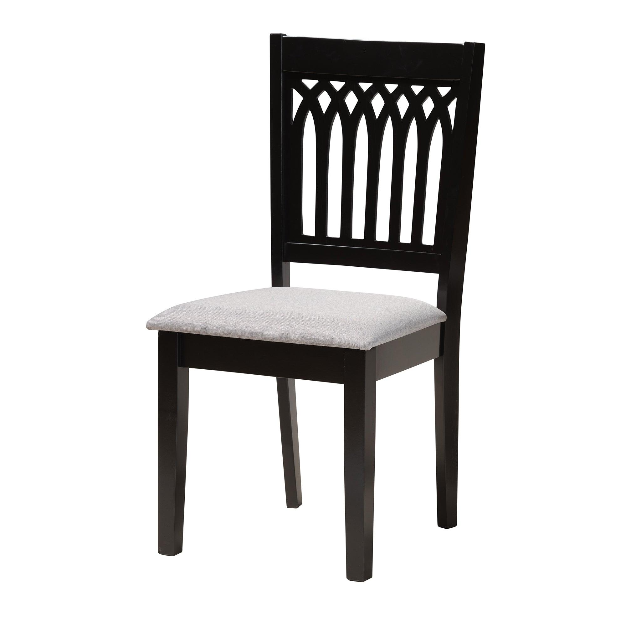 Genesis Modern Fabric and Finished Wood 6-Piece Dining Set