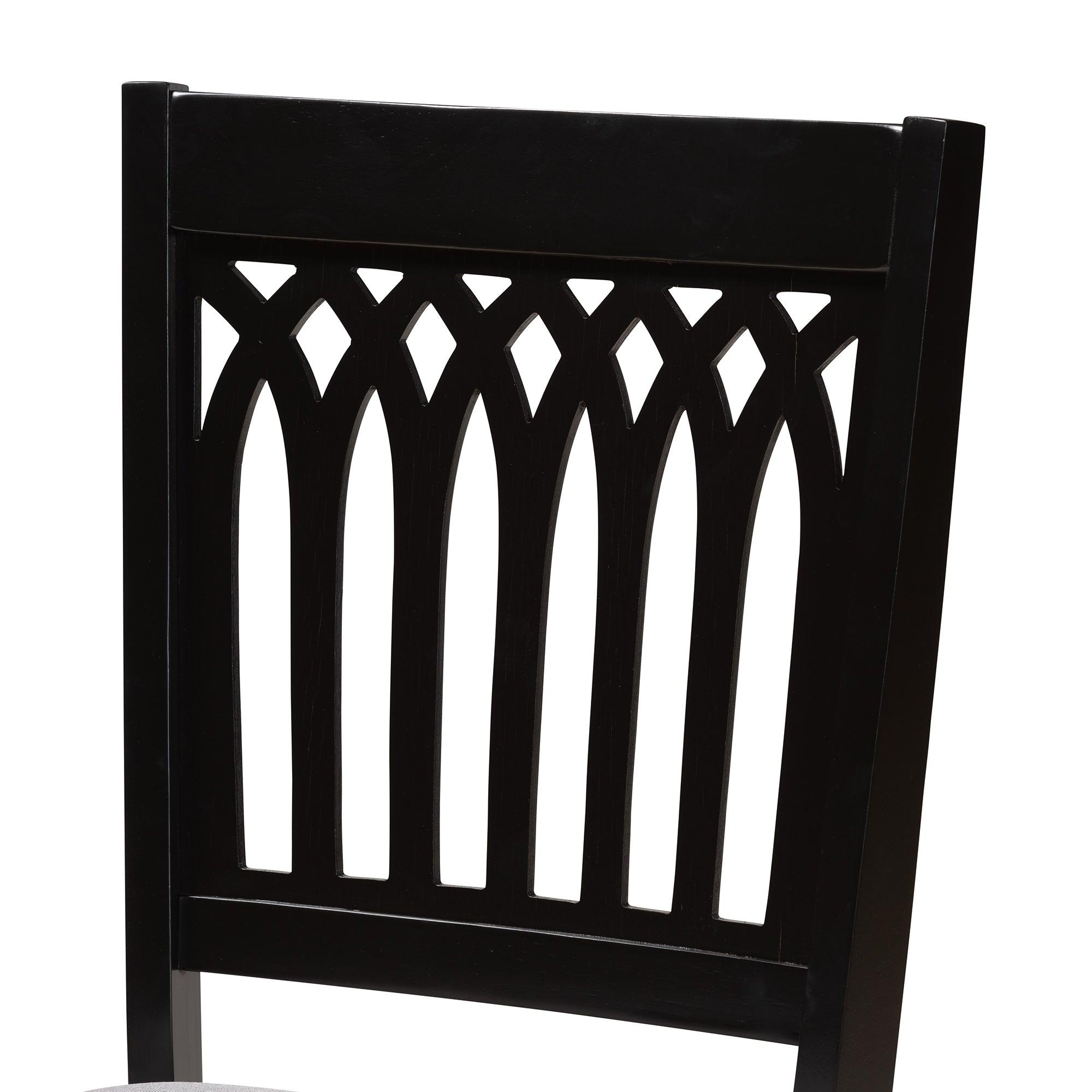 Genesis Modern Fabric and Finished Wood 6-Piece Dining Set
