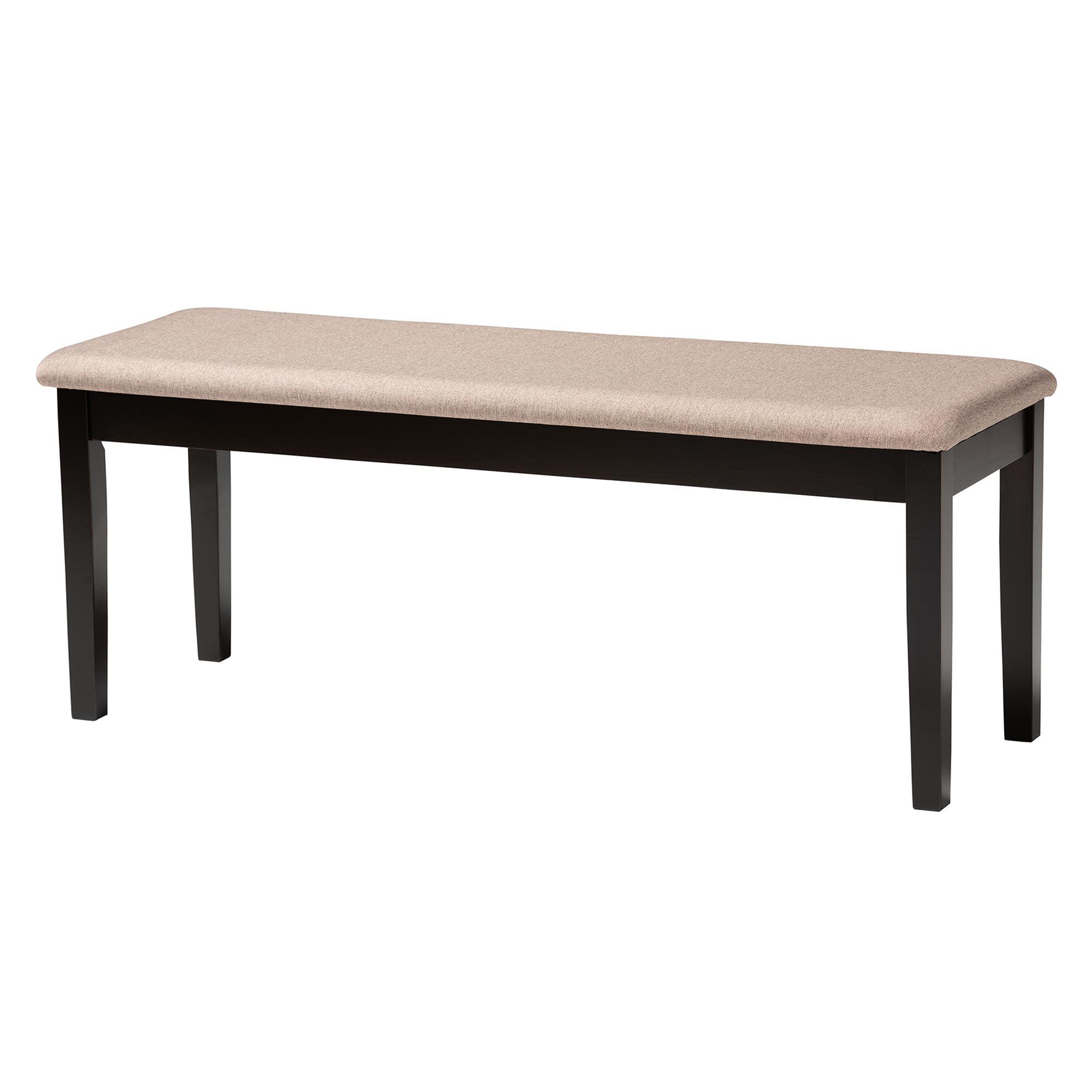 Florencia Modern Fabric and Espresso Finished Wood 6-Piece Dining Set