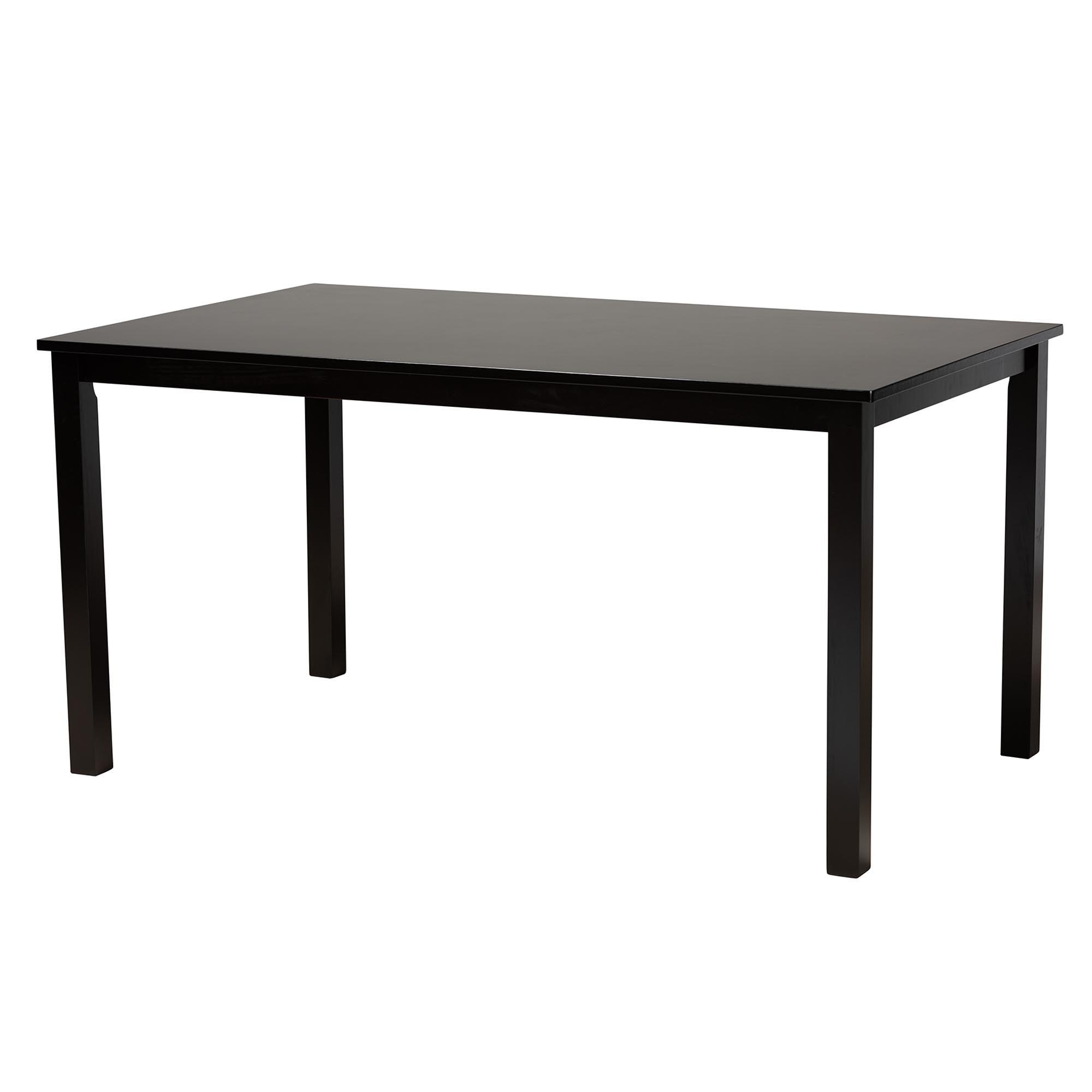 Florencia Modern Fabric and Espresso Finished Wood 6-Piece Dining Set