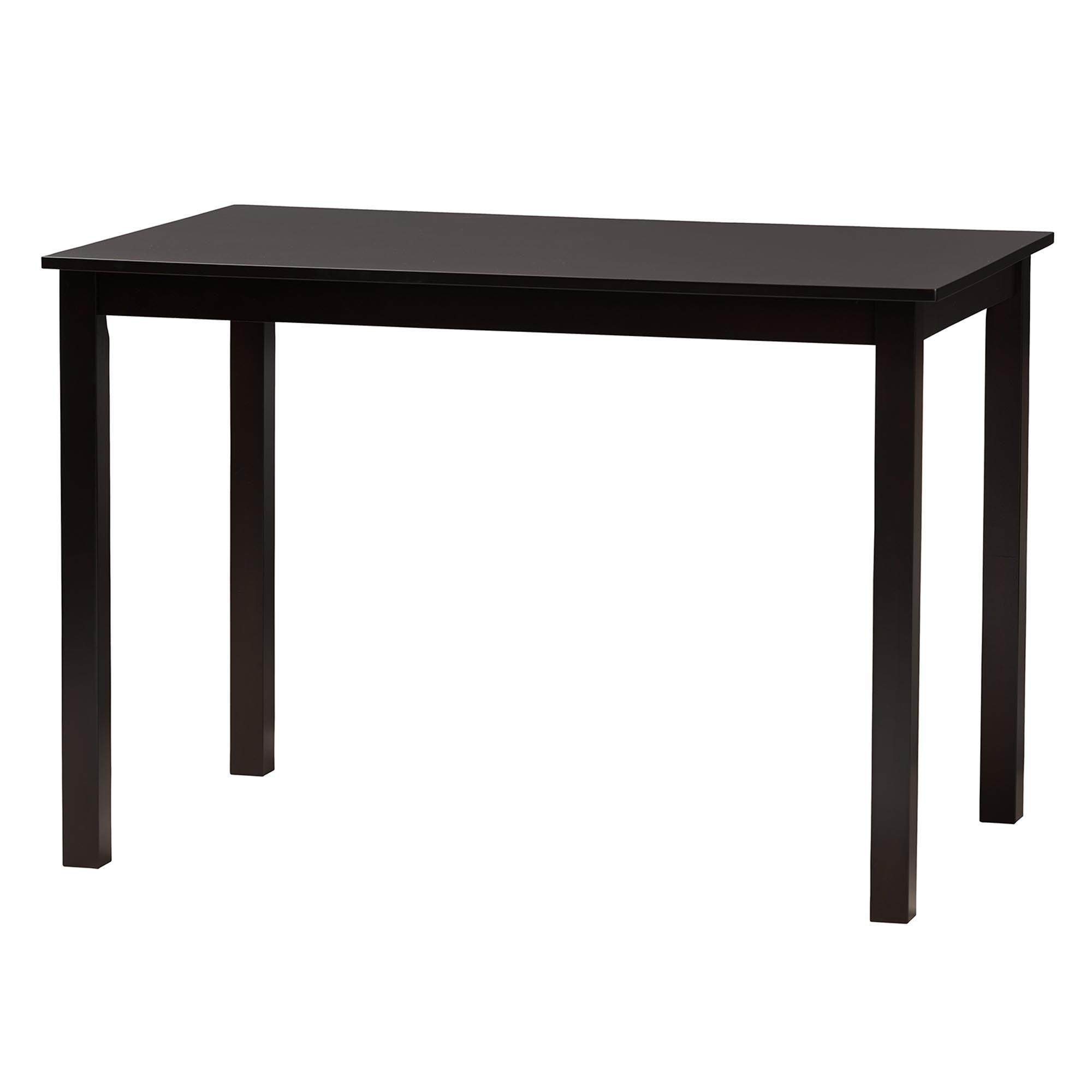 Florencia Modern Fabric and Espresso Finished Wood 5-Piece Dining Set