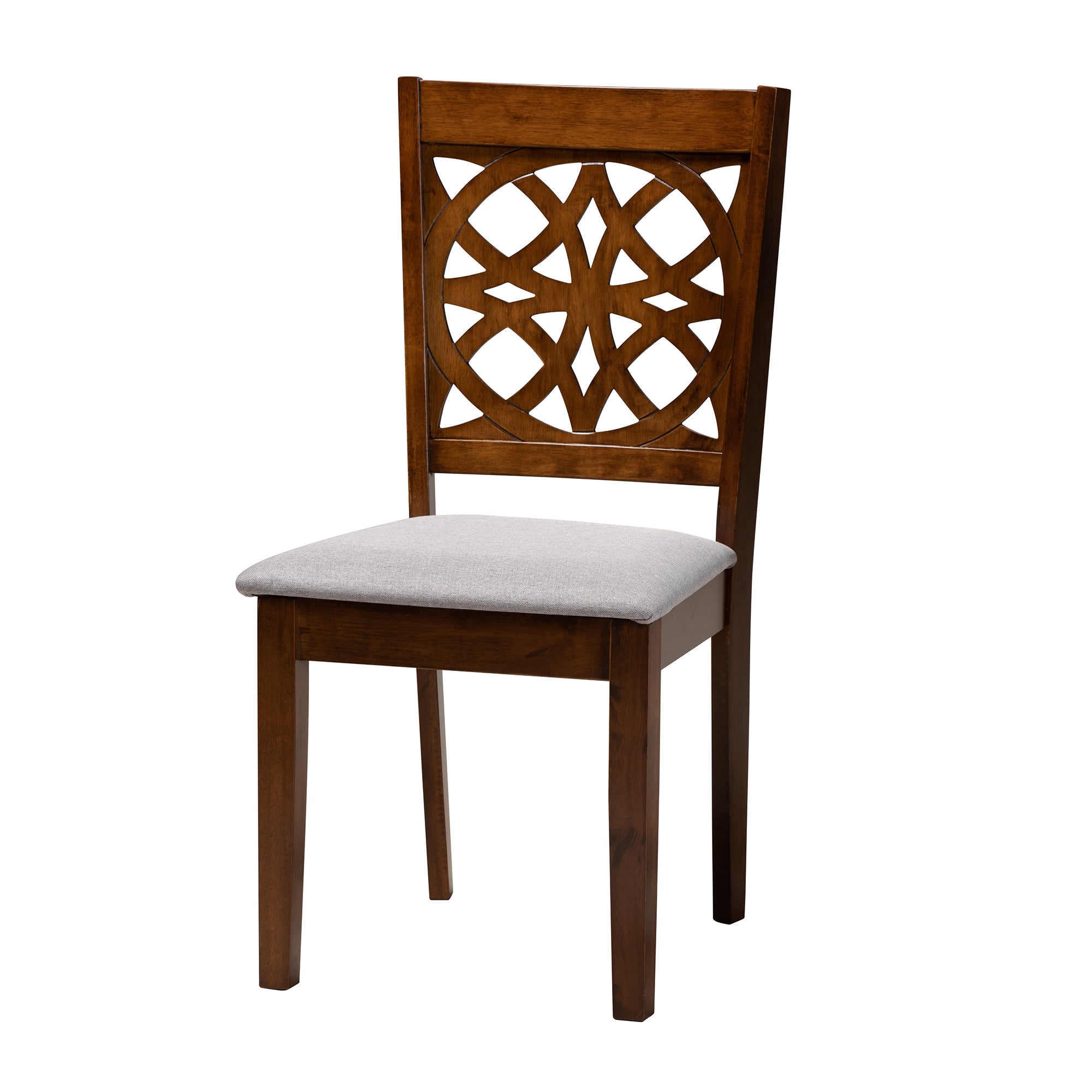 Abigail Modern Fabric and Finished Wood 7-Piece Dining Set